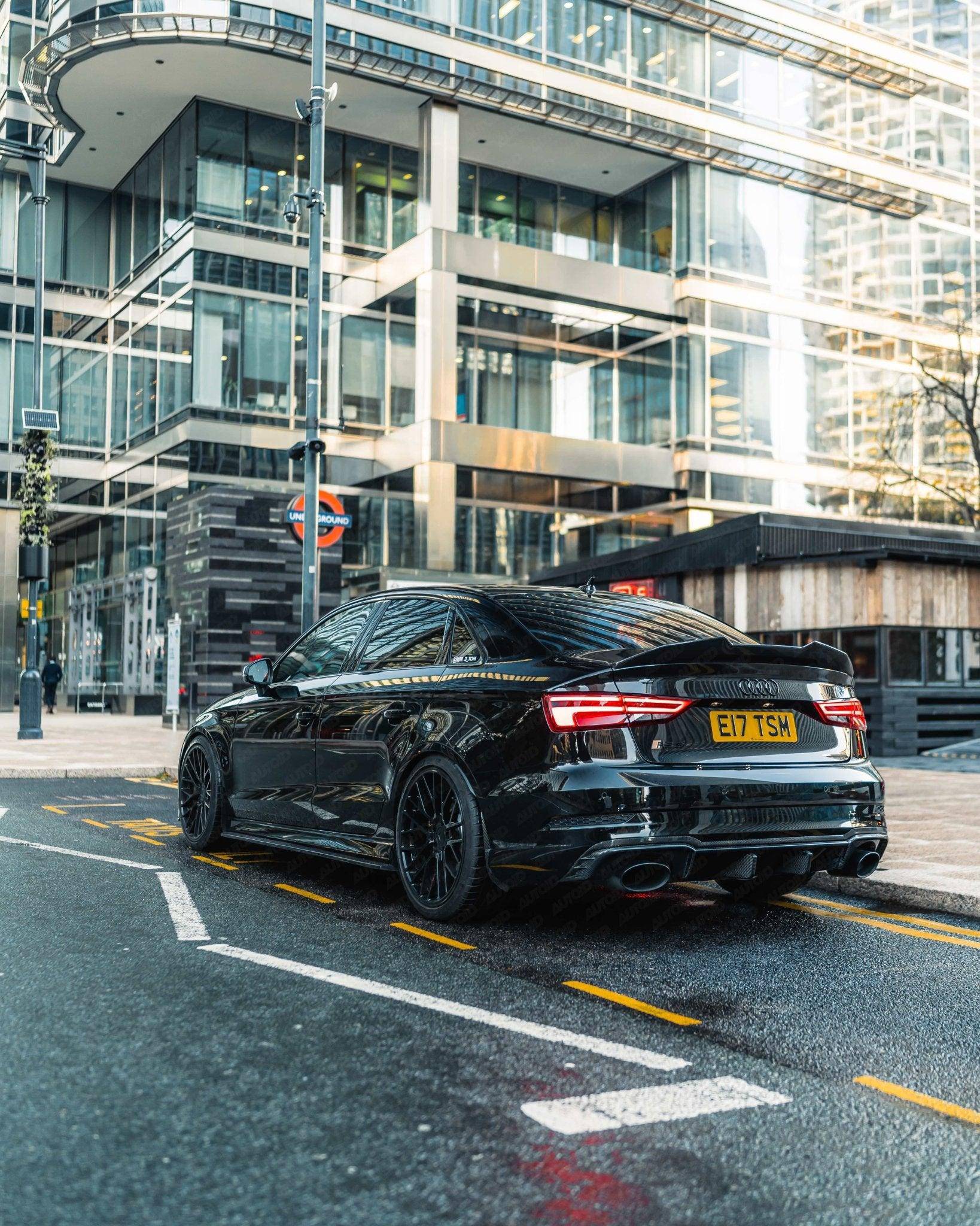 Carbon Fibre Rear Diffuser for Audi RS3 Saloon by FORM (2017-2020, 8V LCI) - Image 3