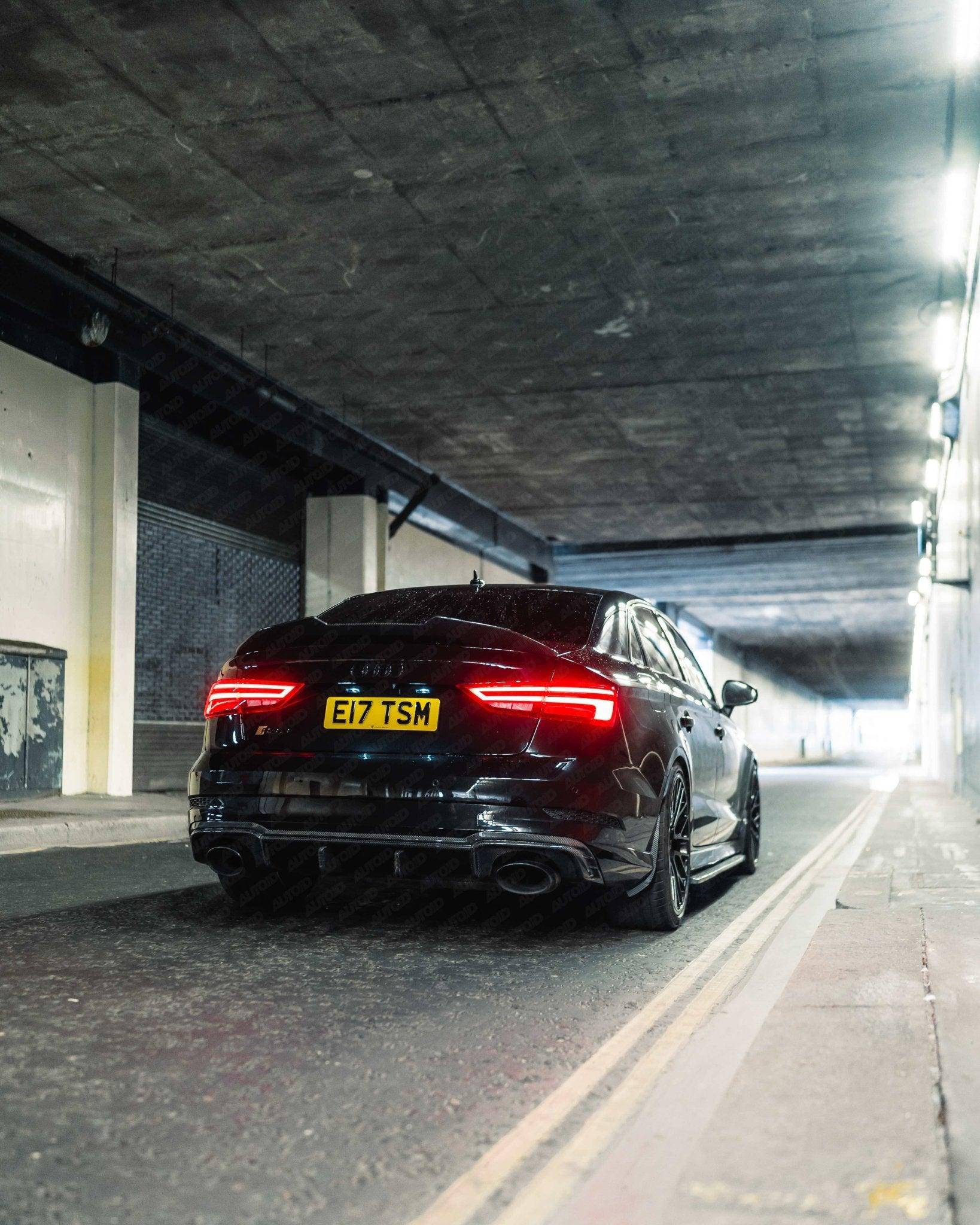 Carbon Fibre Rear Diffuser for Audi RS3 Saloon by FORM (2017-2020, 8V LCI) - Image 5