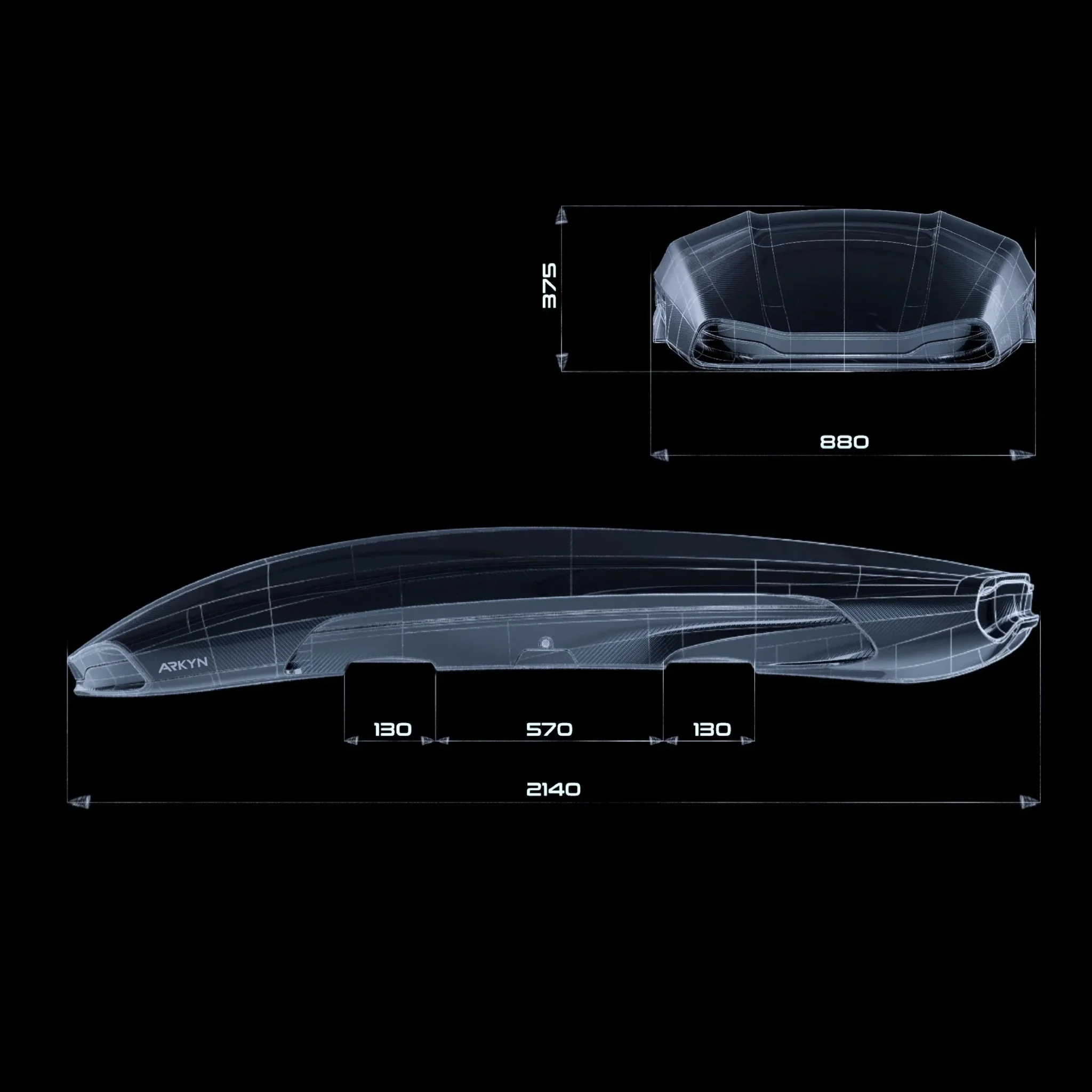 FALCON-1 Carbon Fibre Roof Box by ARKYN - Image 21
