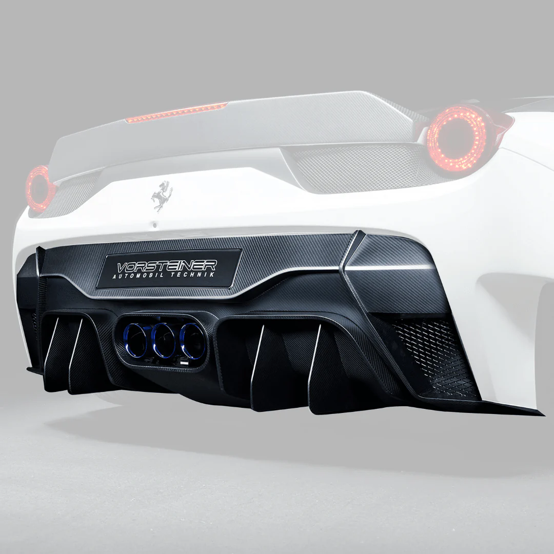 Ferrari 458 Italia VX Aero Rear Bumper w/ Rear Diffuser (incl. Exhaust Tips) - Image 2