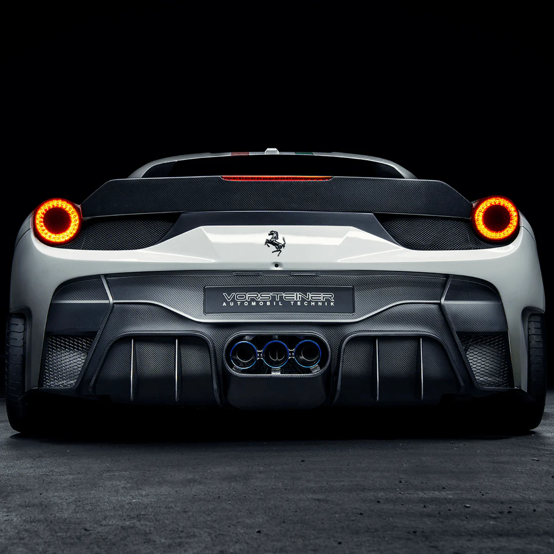 Ferrari 458 Italia VX Aero Rear Bumper w/ Rear Diffuser (incl. Exhaust Tips) - Image 3