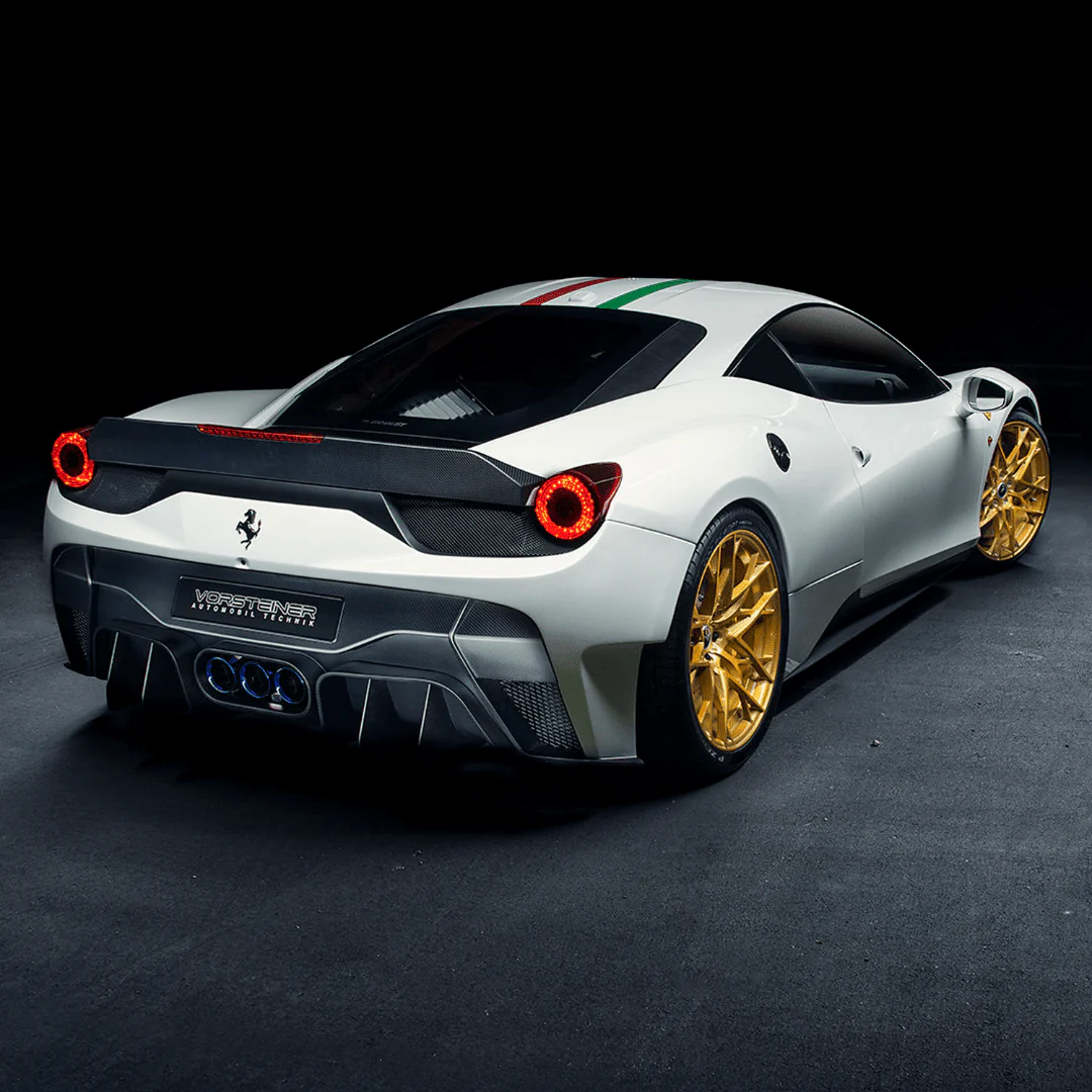 Ferrari 458 Italia VX Aero Rear Bumper w/ Rear Diffuser (incl. Exhaust Tips) - Image 4