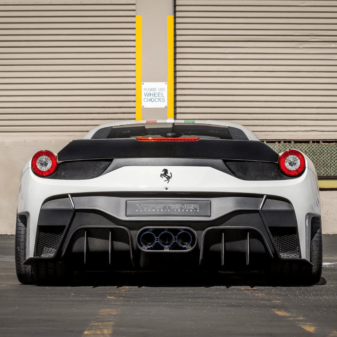 Ferrari 458 Italia VX Aero Rear Bumper w/ Rear Diffuser (incl. Exhaust Tips) - Image 5