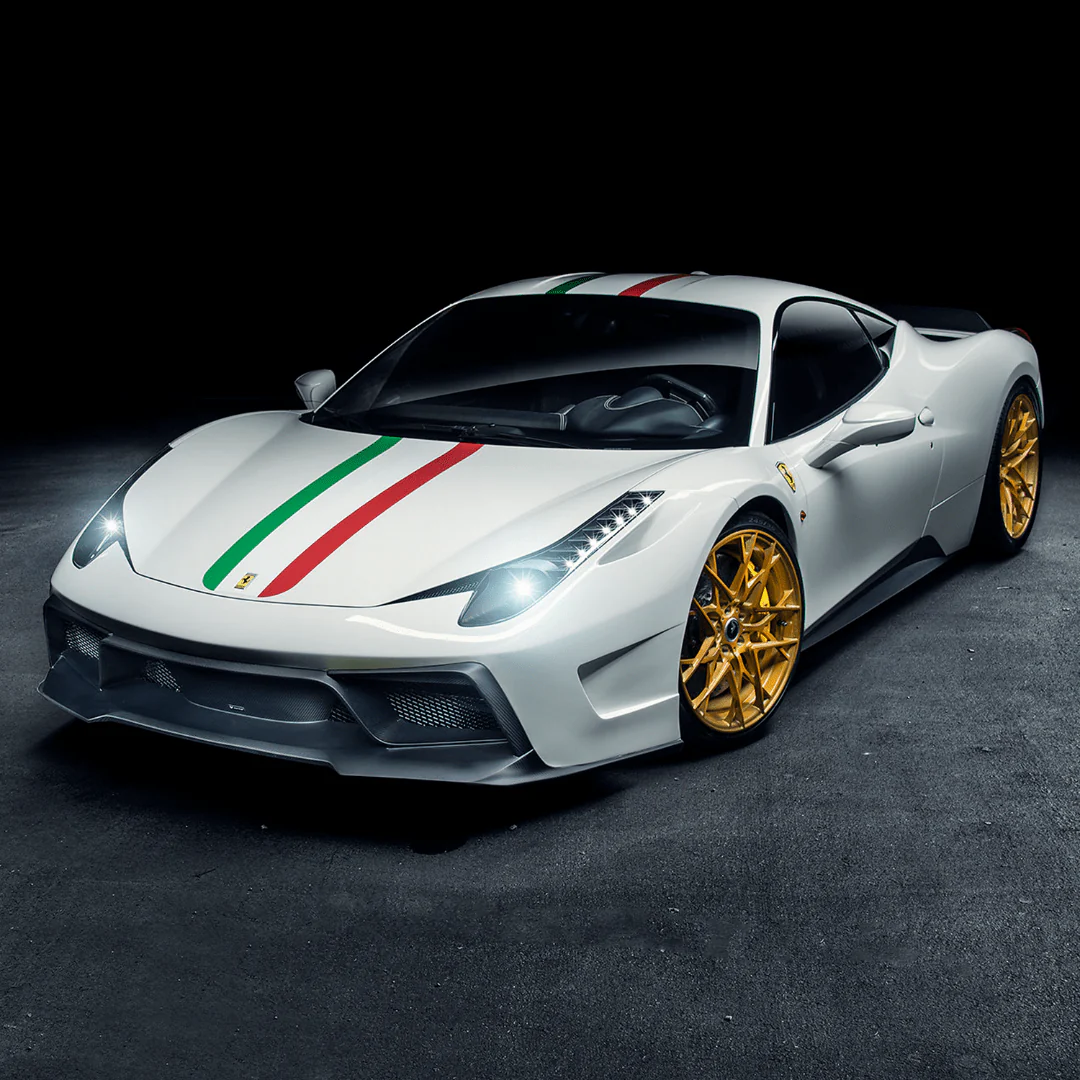 Ferrari 458 Italia VX Carbon Fiber Front Bumper w/ Front Splitter by Vorsteiner - Image 4