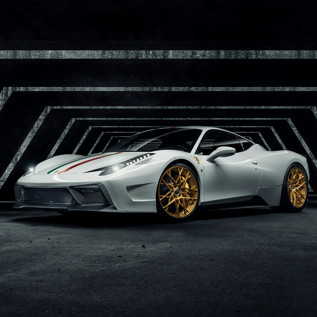 Ferrari 458 Italia VX Carbon Fiber Front Bumper w/ Front Splitter by Vorsteiner - Image 5