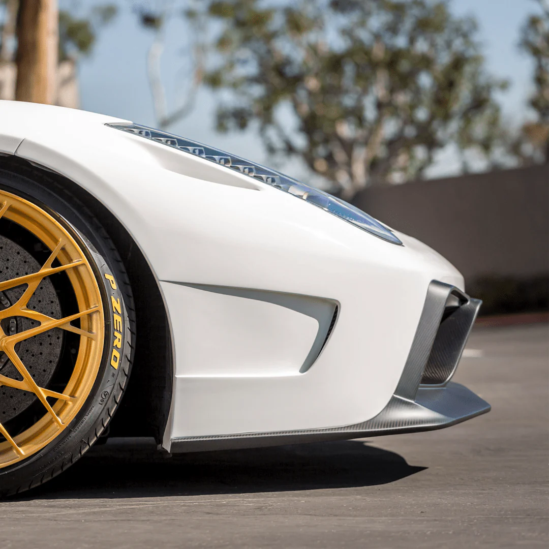 Ferrari 458 Italia VX Carbon Fiber Front Bumper w/ Front Splitter by Vorsteiner - Image 6