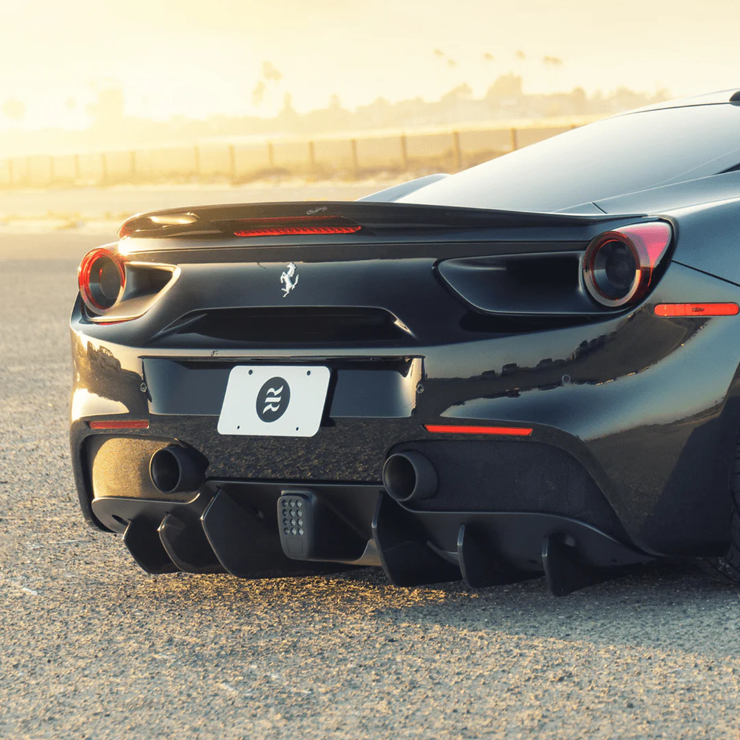 Ferrari 488 Diavolo Carbon Fiber Rear Diffuser Fins by Vordteiner - Image 4
