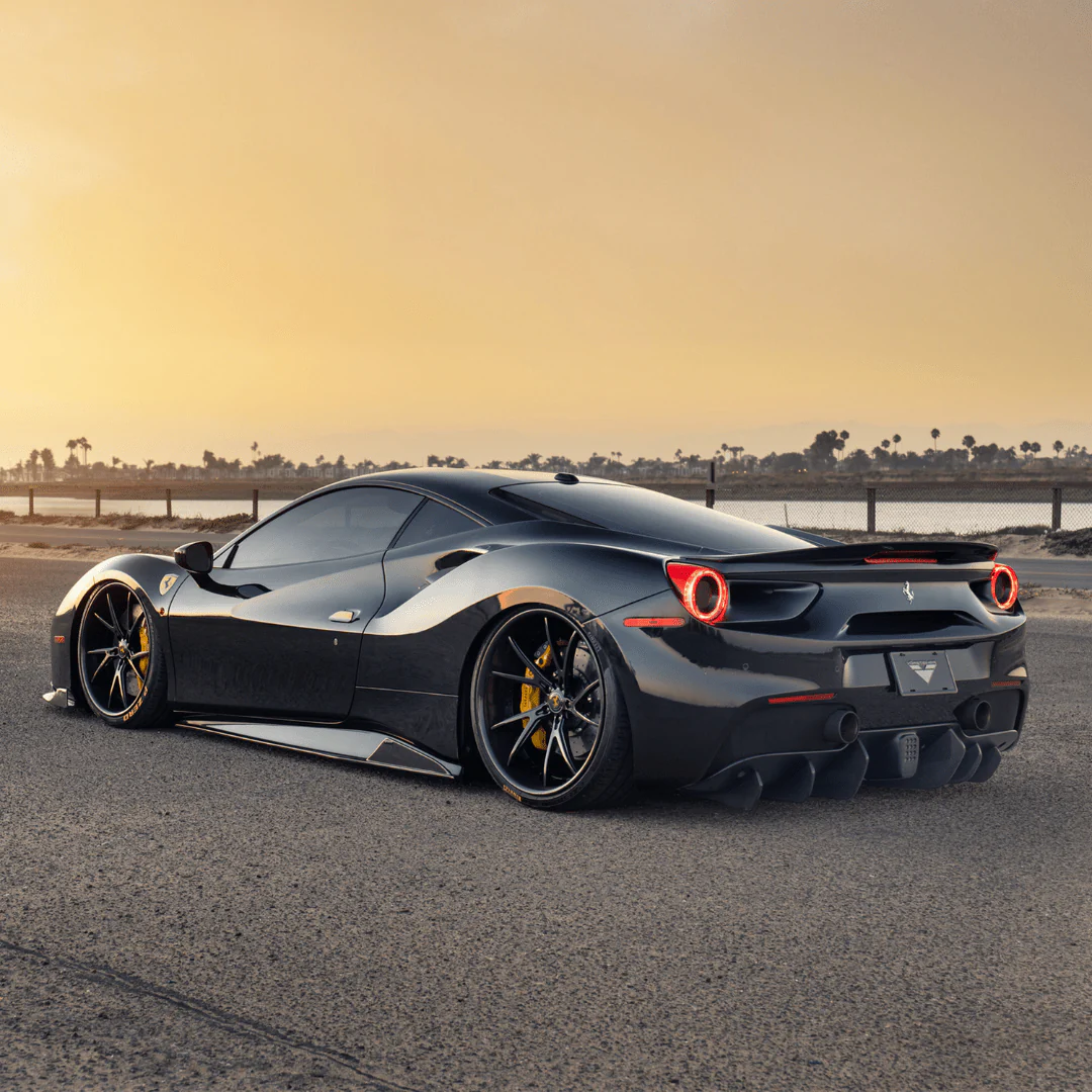 Ferrari 488 Diavolo Carbon Fiber Rear Diffuser Fins by Vordteiner - Image 5