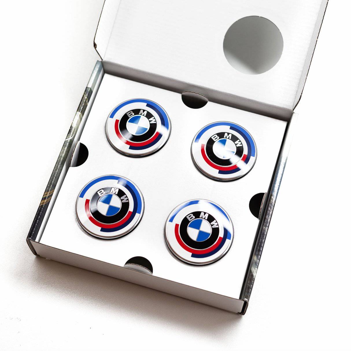 Genuine BMW M Performance 5x112 50 Year M Edition Wheel Centre Cap Set (56mm) - Image 3