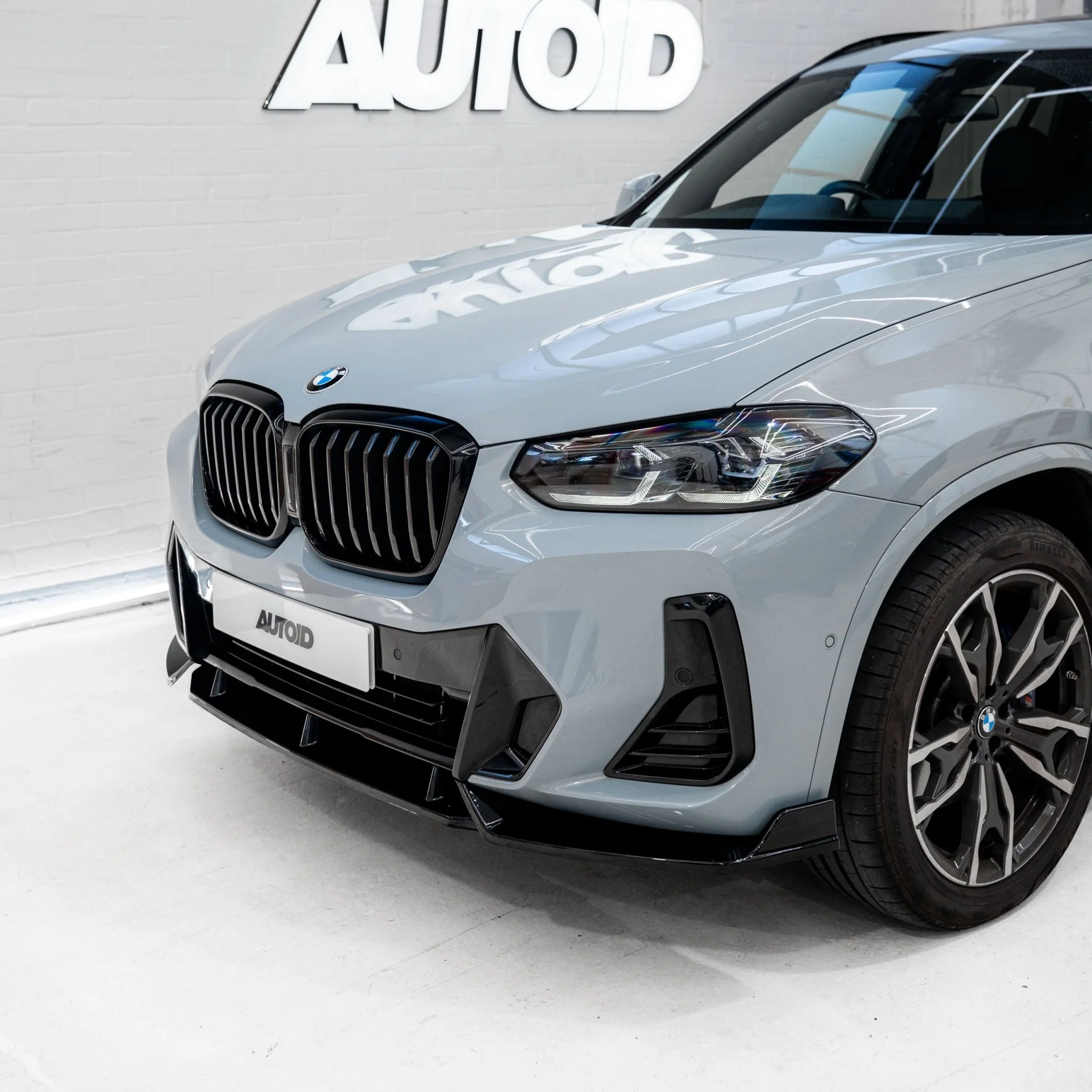BMW iX3, X3 LCI G01 & X4 LCI G02 Gloss Black Competition Front Splitter by FORM (2021-2024) - Image 6