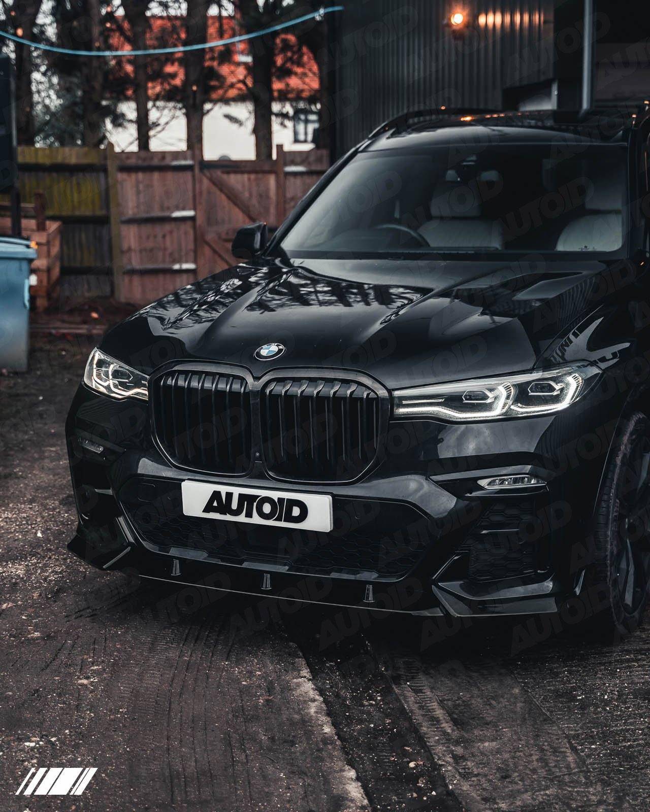 Gloss Black Competition Front Splitter for BMW X7 by FORM (2018+, G07) - Image 2