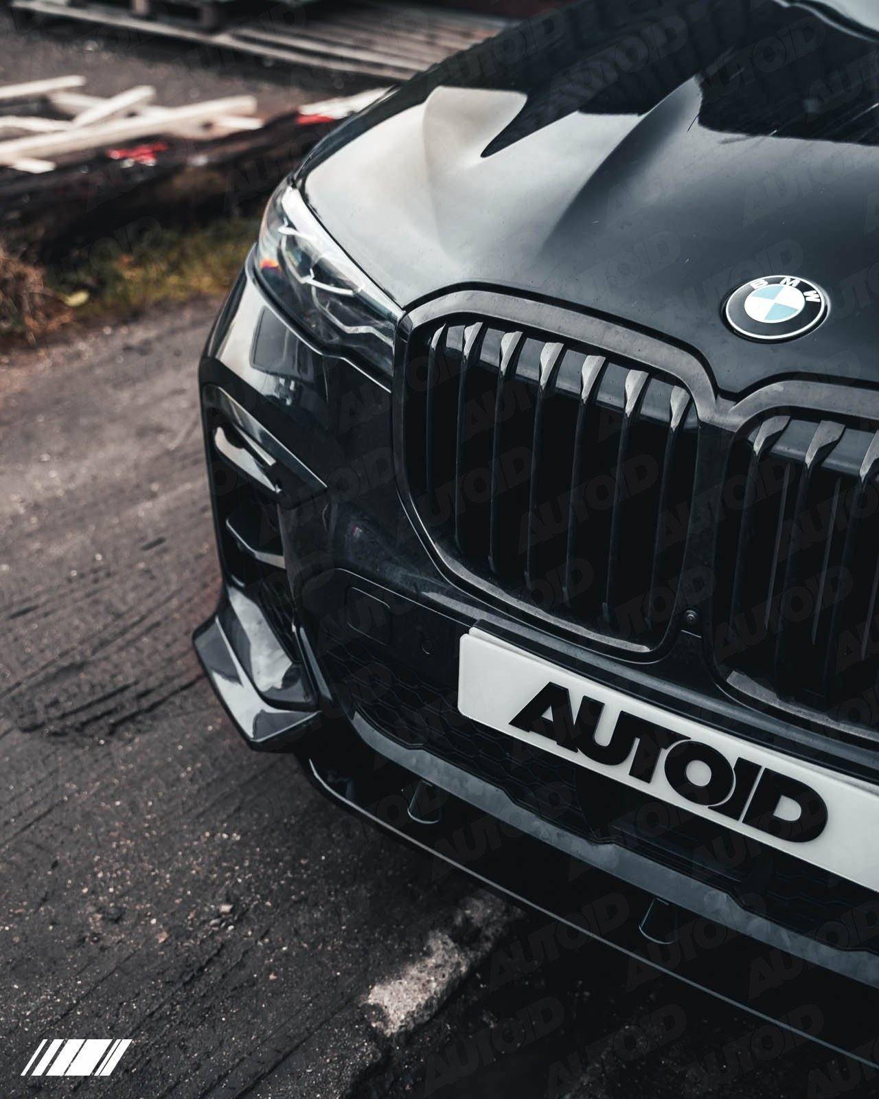 Gloss Black Competition Front Splitter for BMW X7 by FORM (2018+, G07) - Image 3