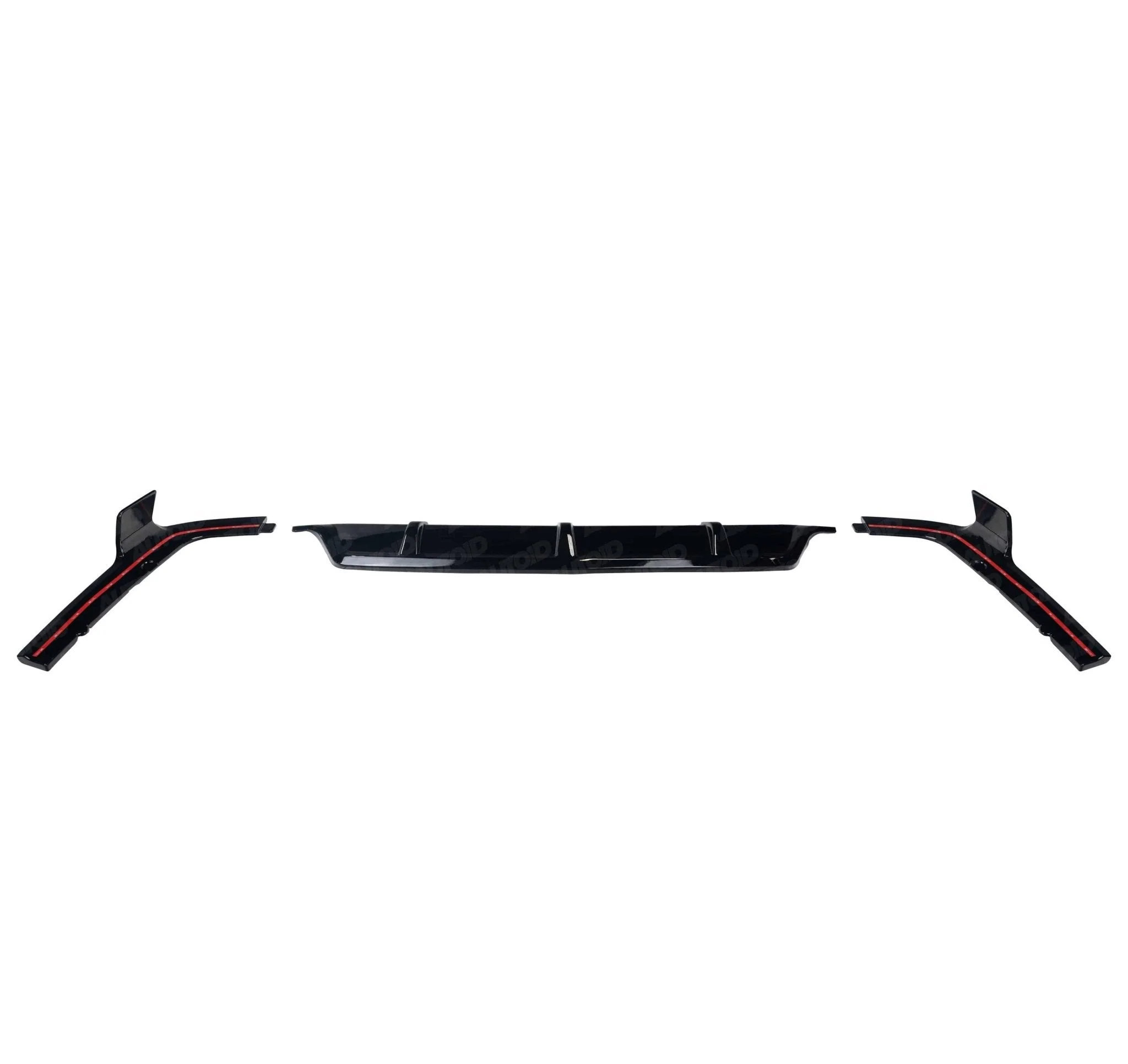 BMW X5 G05 Gloss Black Competition Rear Diffuser Set by FORM (2018+)