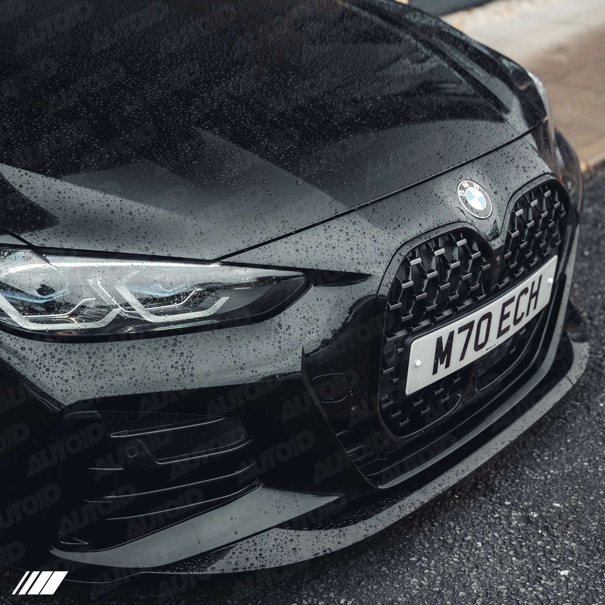 Gloss Black Performance Front Splitter for BMW 4 Series by FORM (2020+, G22 G23) - Image 4