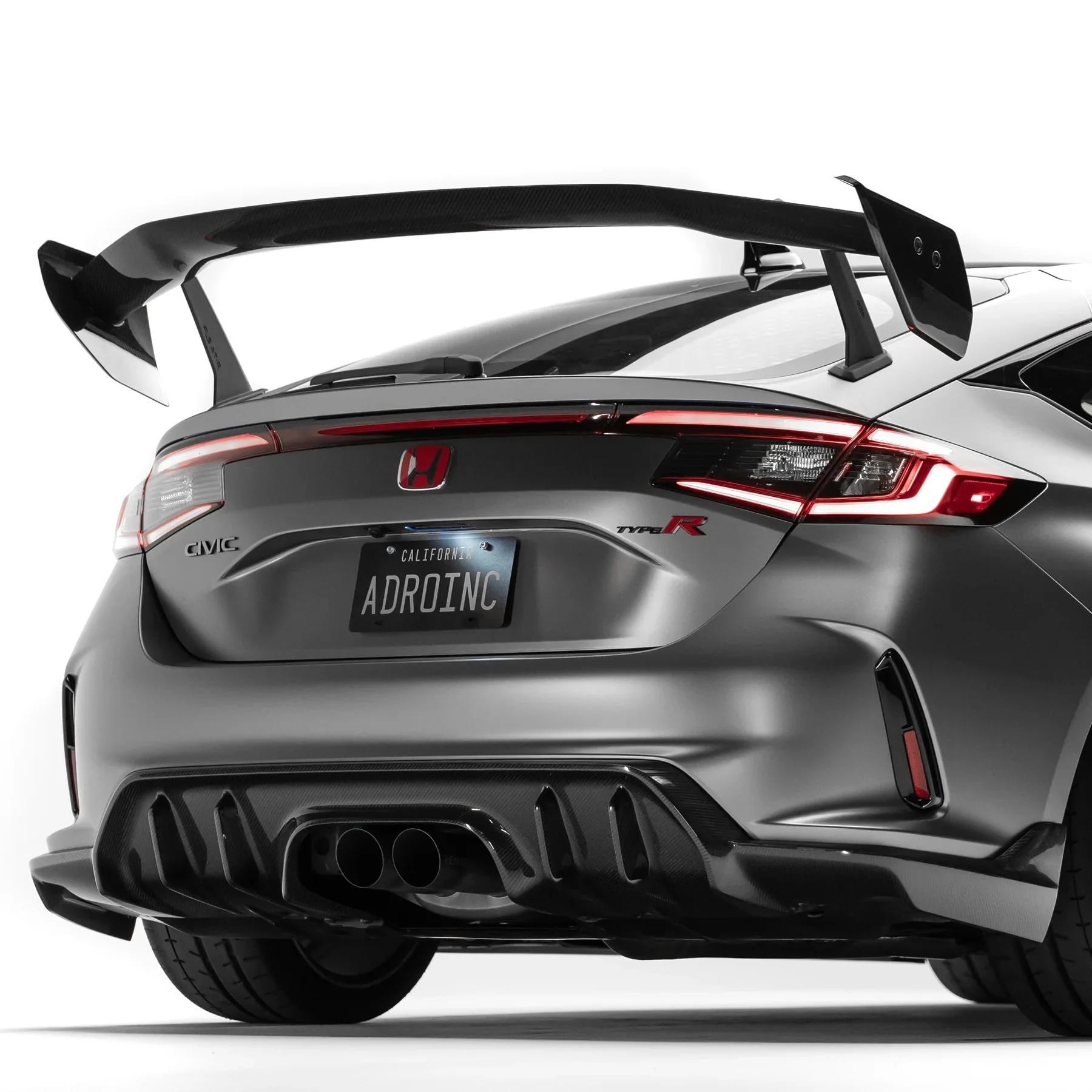 Honda Civic FL5 Type R Pre-Preg Carbon Fibre AT-R4 Rear Wing by Adro - Image 3