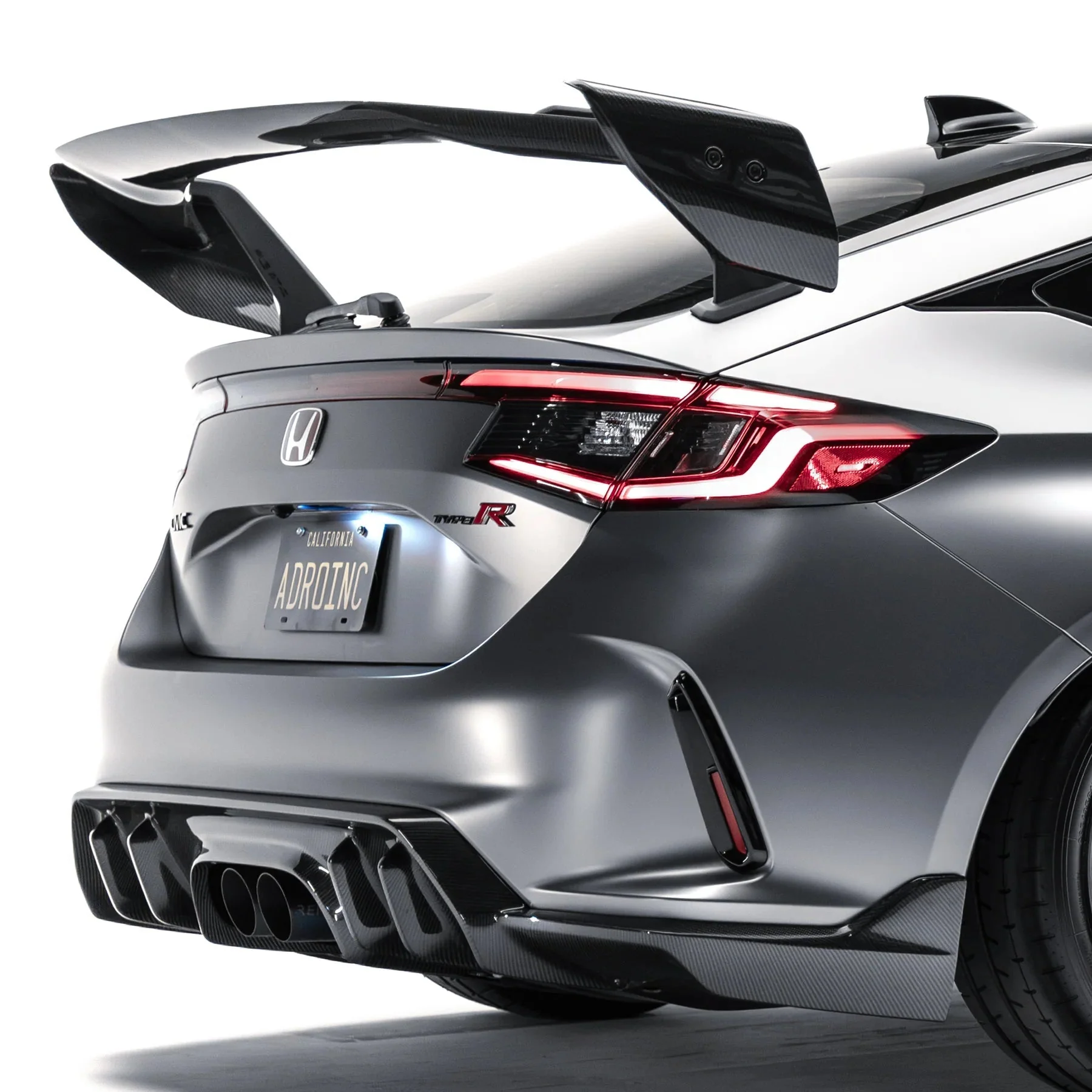 Honda Civic FL5 Type R Pre-Preg Carbon Fibre AT-R4 Rear Wing by Adro - Image 5