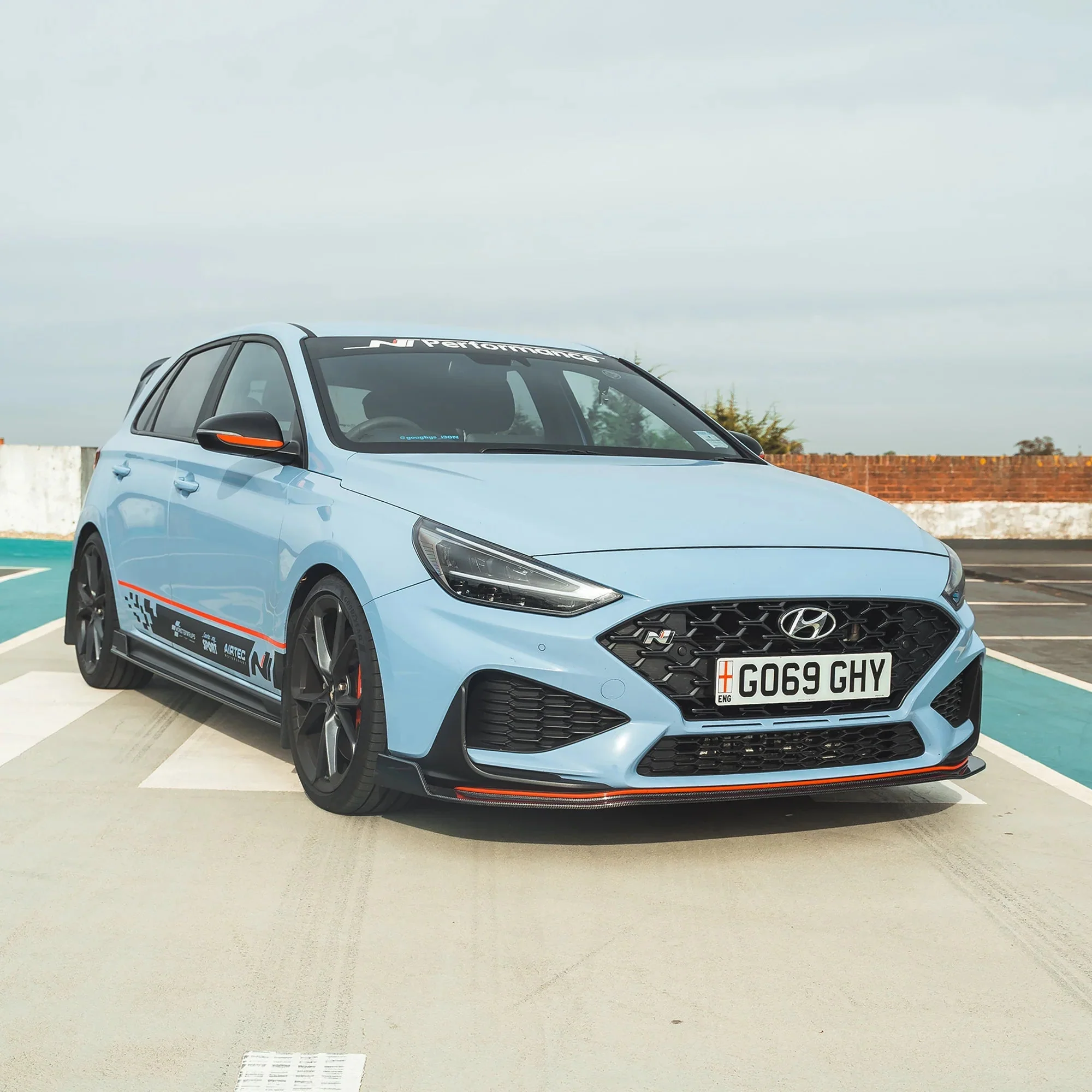Hyundai i30 N Facelift EVO-1 Carbon Fibre Front Splitter (2020+) - Image 2