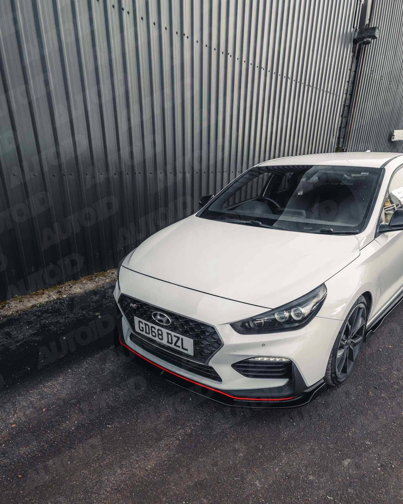 Hyundai i30 N Pre-Facelift EVO-1 Gloss Black Front Splitter by ZAERO (2018-2020) - Image 14