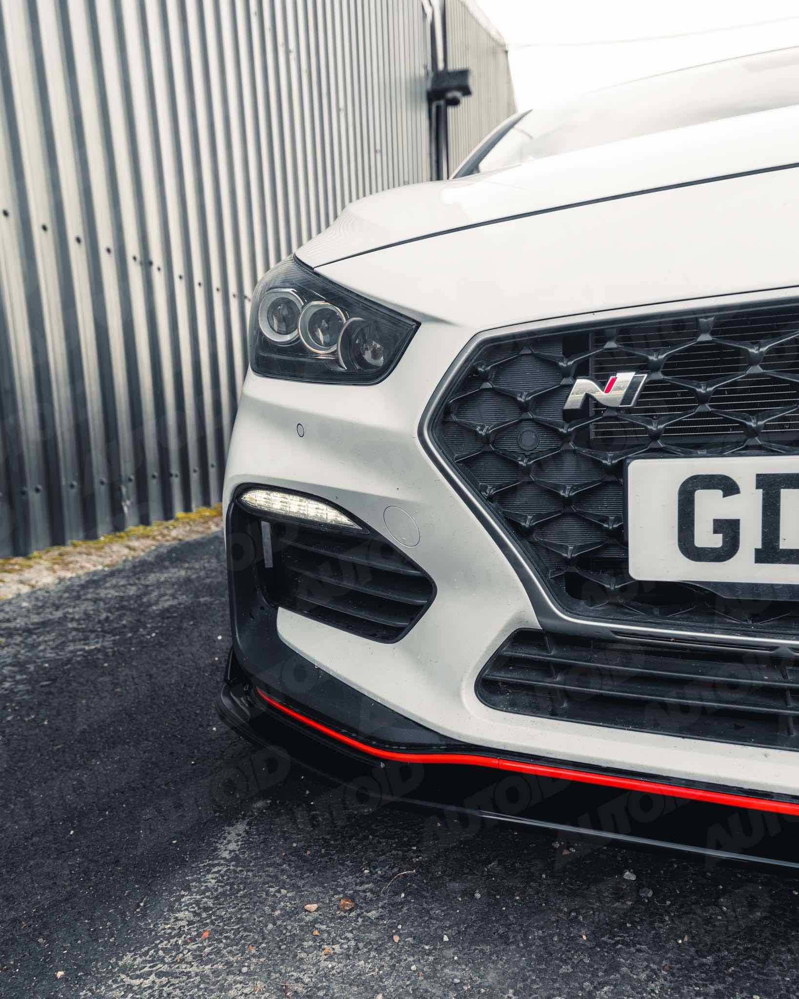 Hyundai i30 N Pre-Facelift EVO-1 Gloss Black Front Splitter by ZAERO (2018-2020) - Image 17