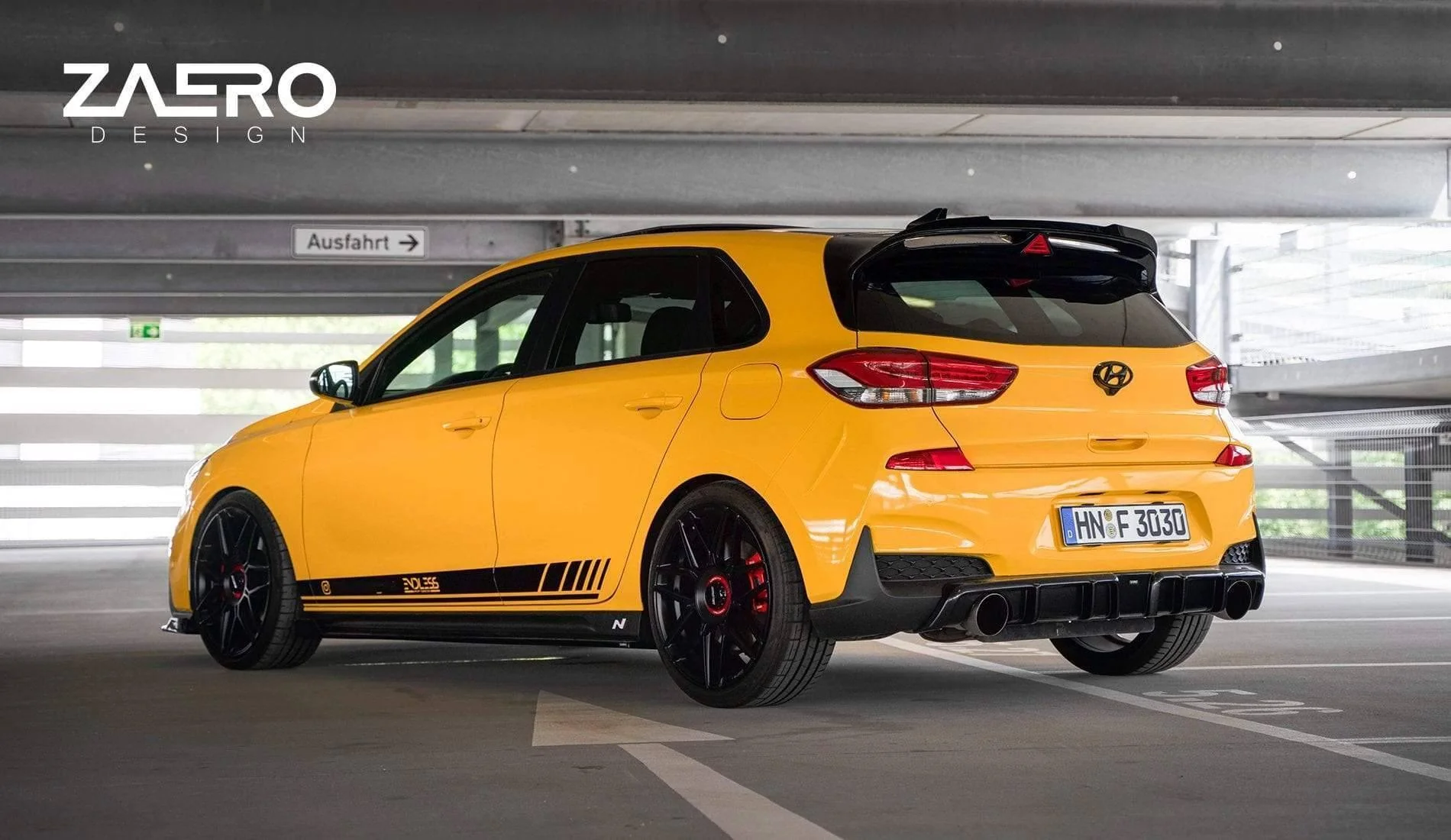 Hyundai i30N Pre-Facelift EVO-1 Gloss Black Body Kit by ZAERO - Image 17