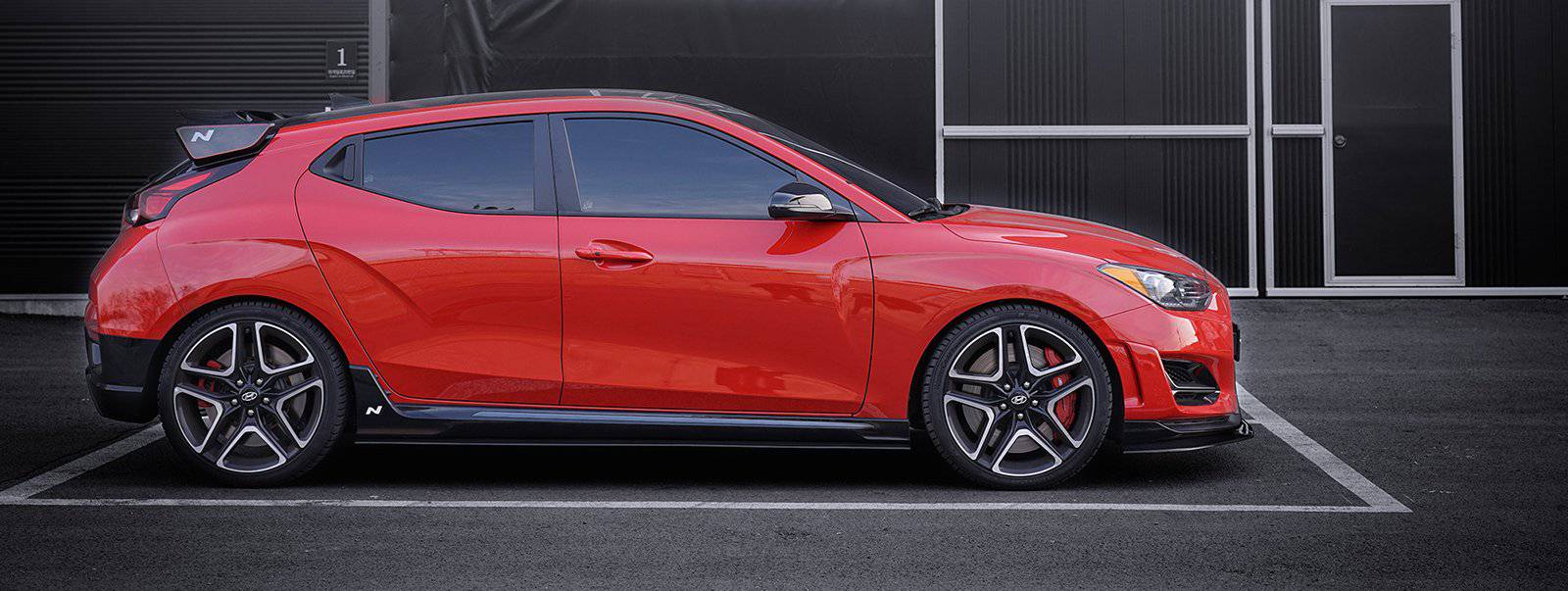 Hyundai Veloster N & Turbo Carbon Fibre Side Skirts V1 by Adro (2018+)