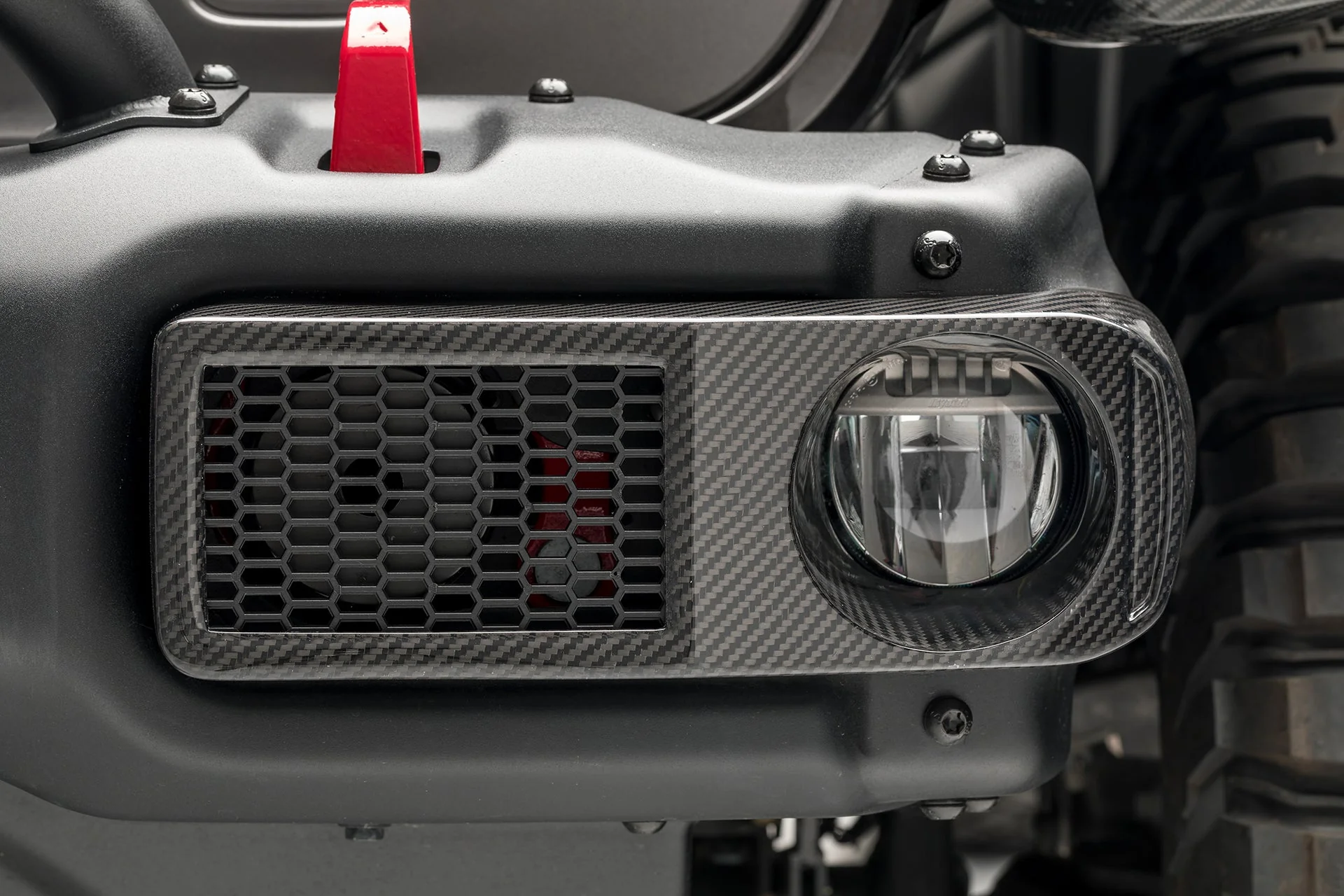 Jeep JL-JX Edition Aero Carbon Fiber Fog Light Covers by Vosteiner - Image 2