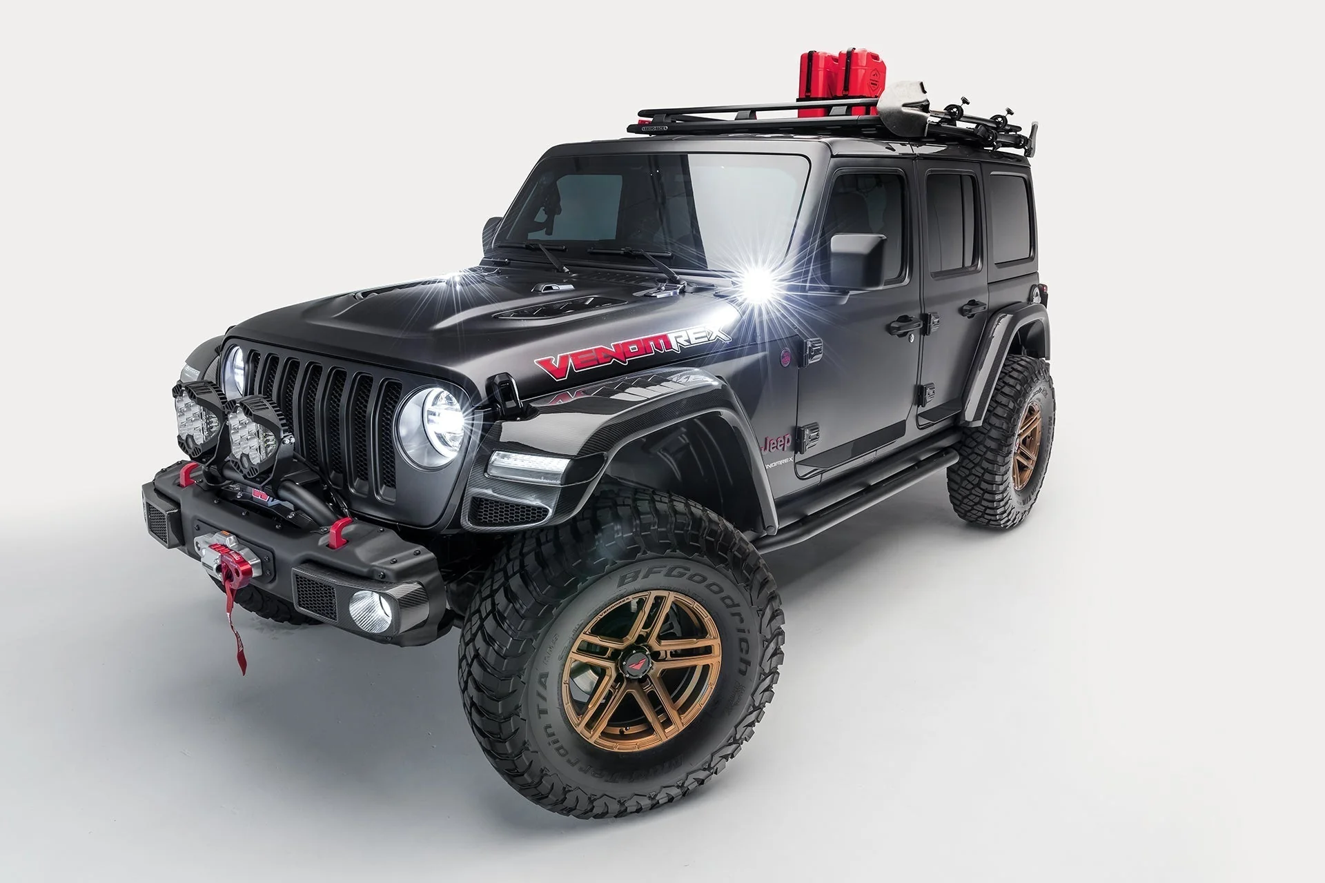 Jeep JL-JX Edition Aero Carbon Fiber Hood Vents by Vosteiner - Image 3