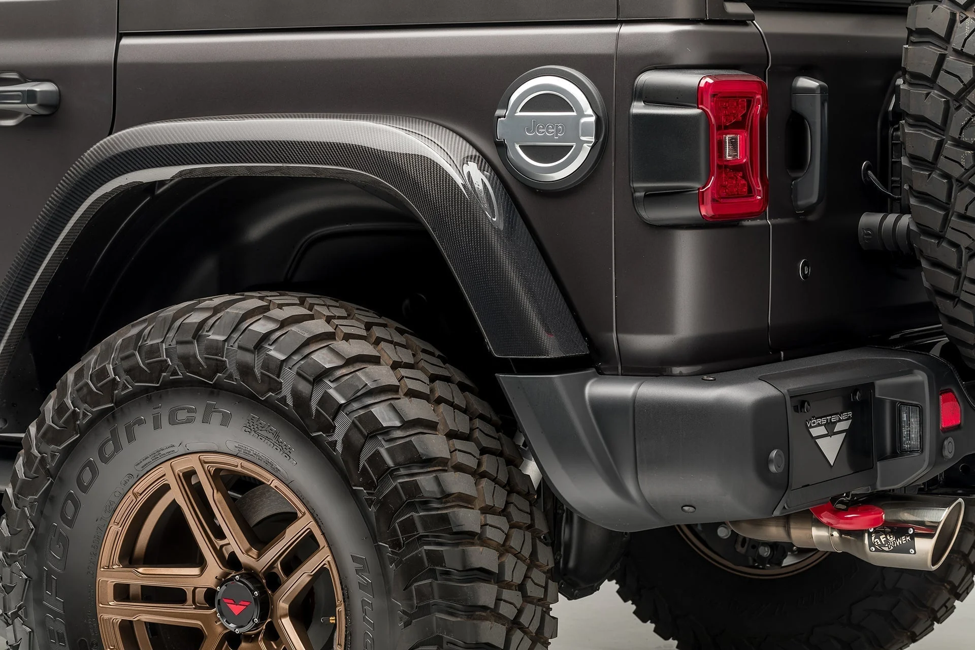 Jeep JL-JX Edition Aero Carbon Fiber Rear Fenders by Vosteiner