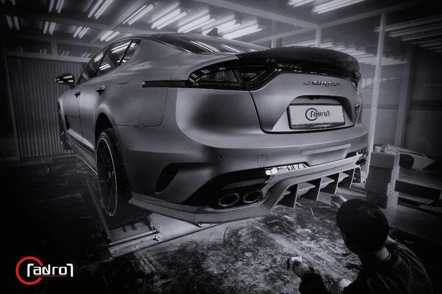 Kia Stinger Carbon Fibre Rear Diffuser V2 by Adro (2018+) - Image 4