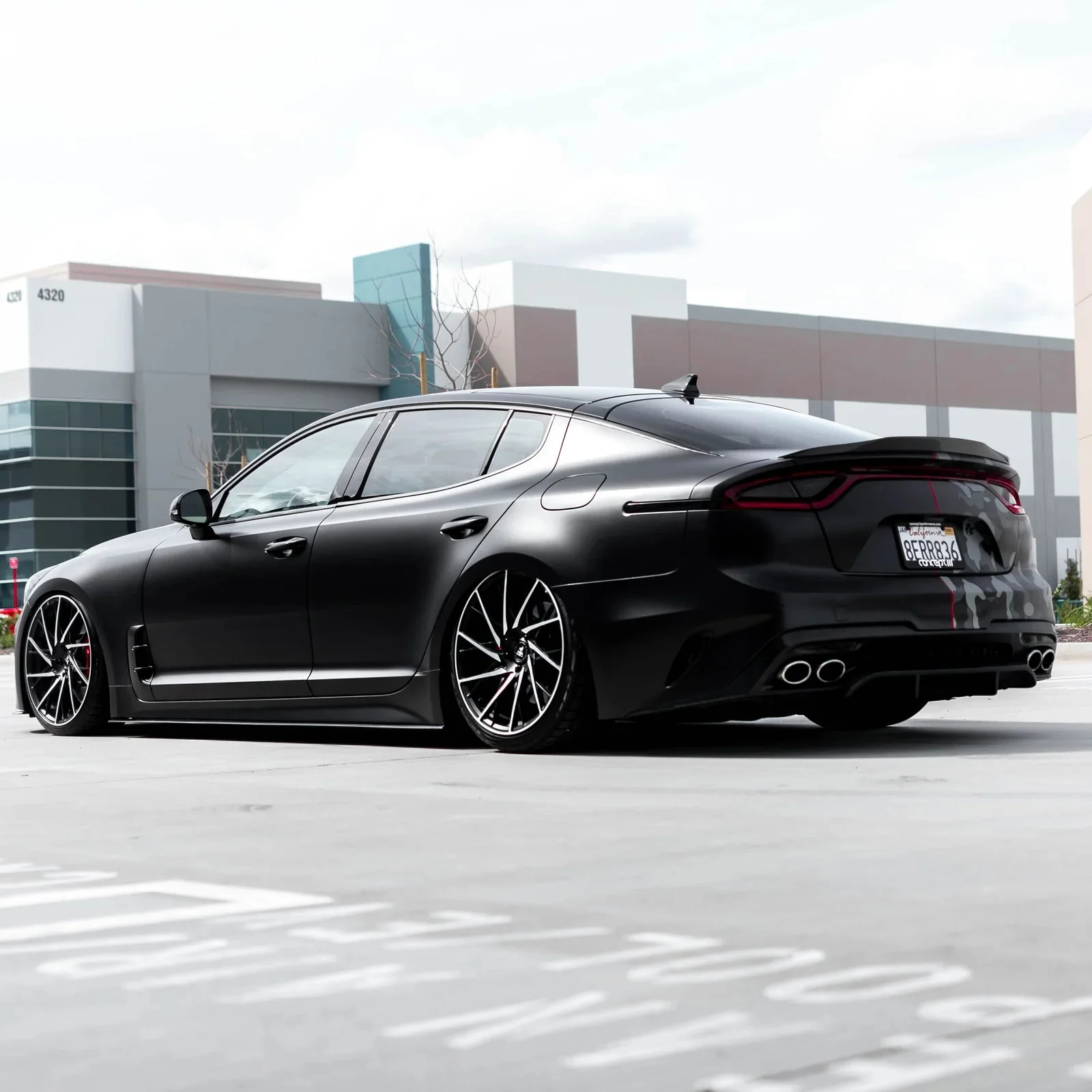 Kia Stinger Carbon Fibre Rear Trunk Lip Spoiler V2 by Adro (2018+) - Image 5