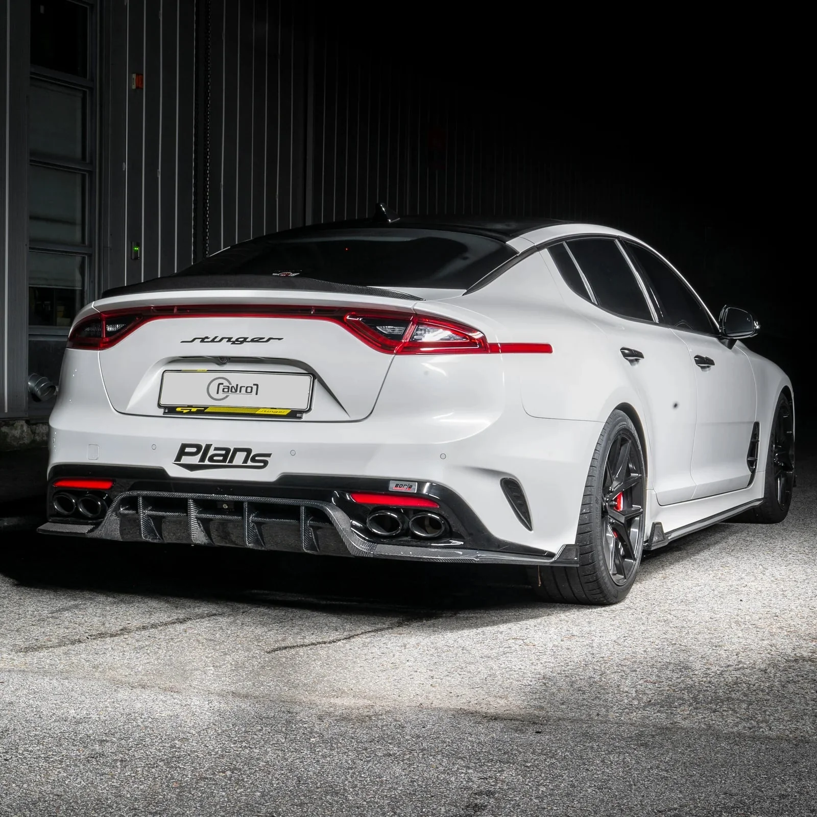 Kia Stinger Carbon Fibre Rear Trunk Lip Spoiler V2 by Adro (2018+) - Image 7