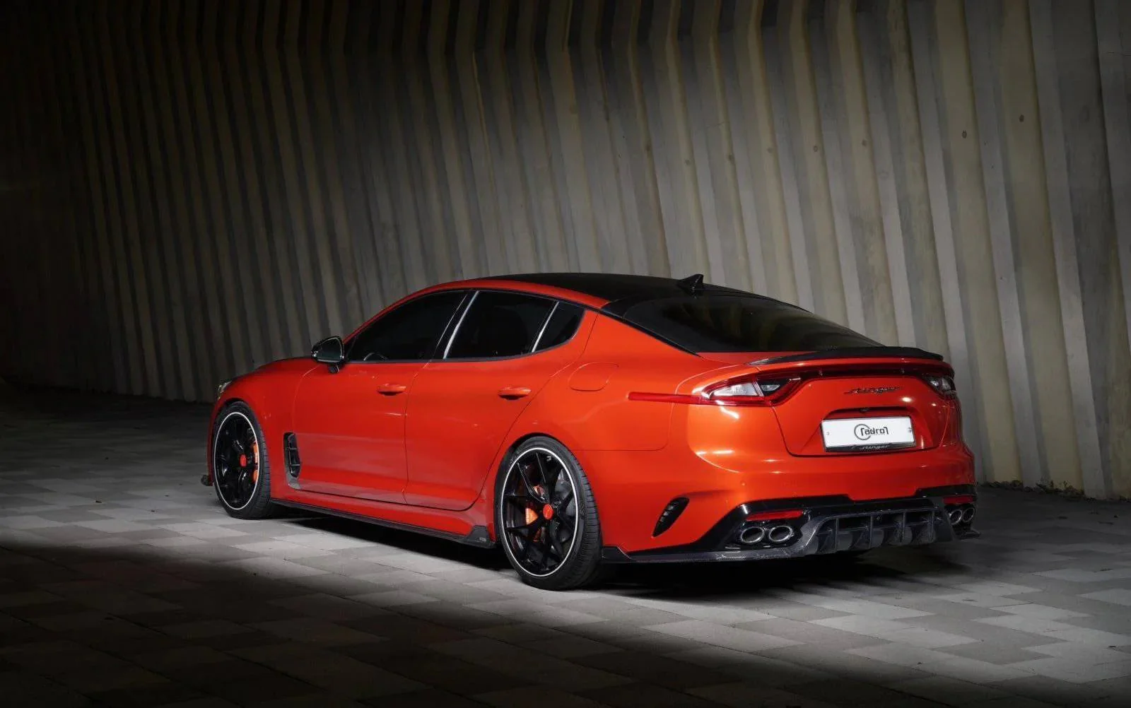 Kia Stinger Carbon Fibre Side Skirts V2 by Adro (2018+) - Image 3