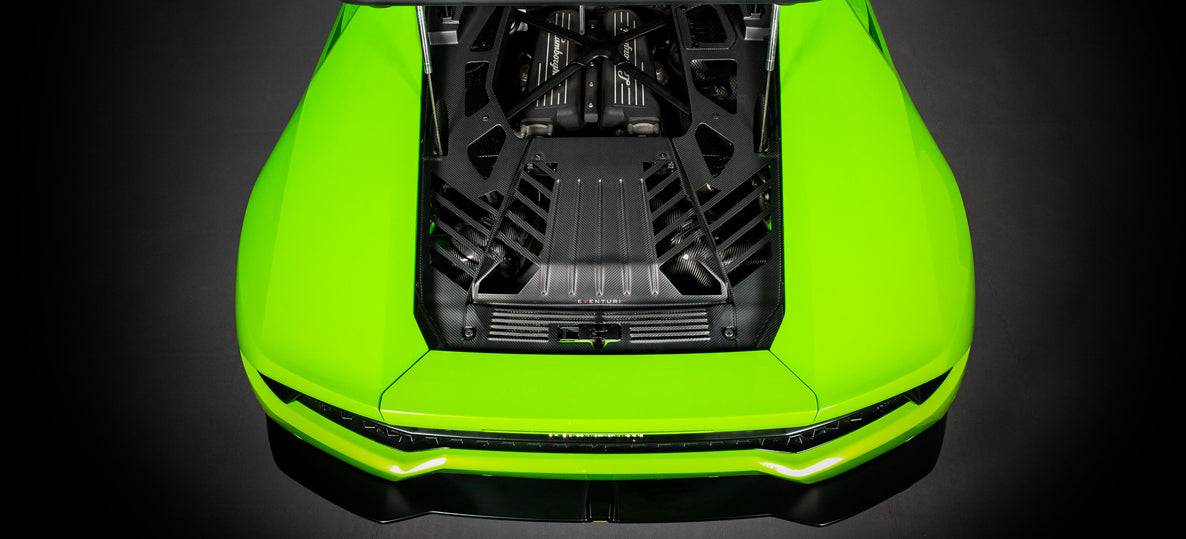Lamborghini Huracan Eventuri Carbon Fibre Engine Cover (2014+) - Image 2