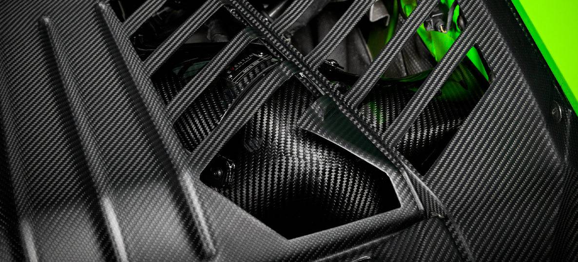 Lamborghini Huracan Eventuri Carbon Fibre Engine Cover (2014+) - Image 4