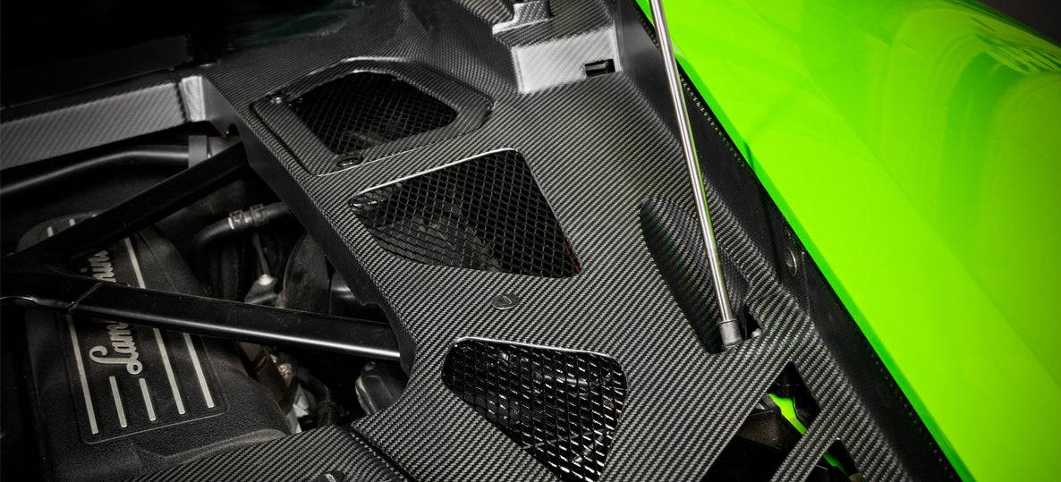 Lamborghini Huracan Eventuri Carbon Fibre Engine Cover (2014+) - Image 6