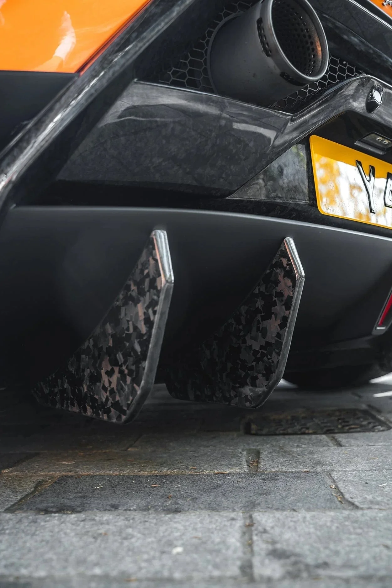 Lamborghini Huracan Performante Full Forged Carbon Fibre Rear Diffuser Extensions - Image 3