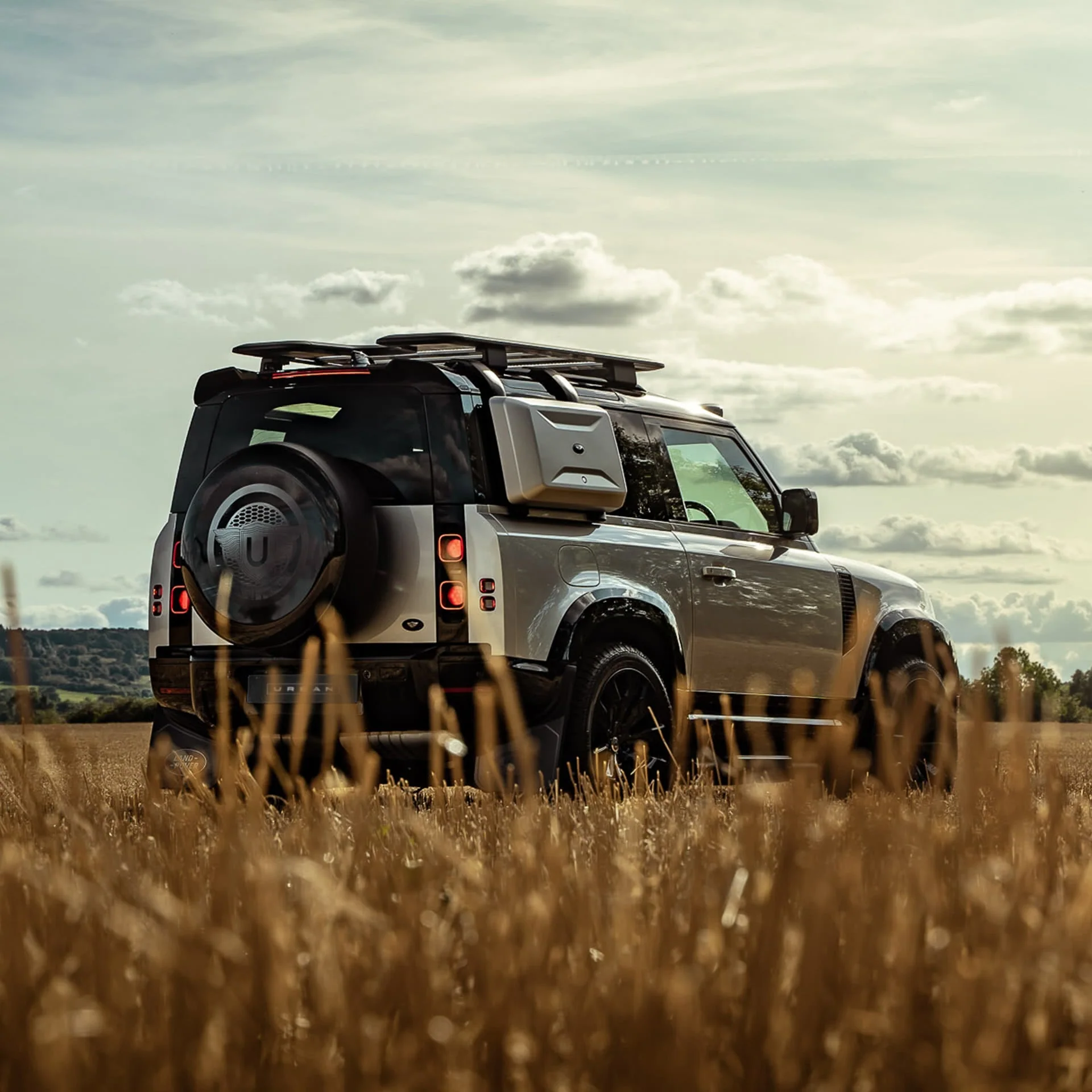 Land Rover Defender 90, 110 & 130 Gloss Black Rear Roof Spoiler by Urban (2020+) - Image 4