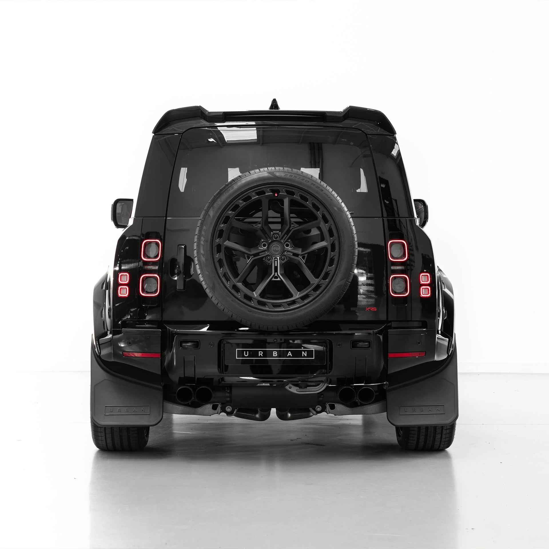 Land Rover Defender 90, 110 & 130 Gloss Black Rear Roof Spoiler by Urban (2020+) - Image 5