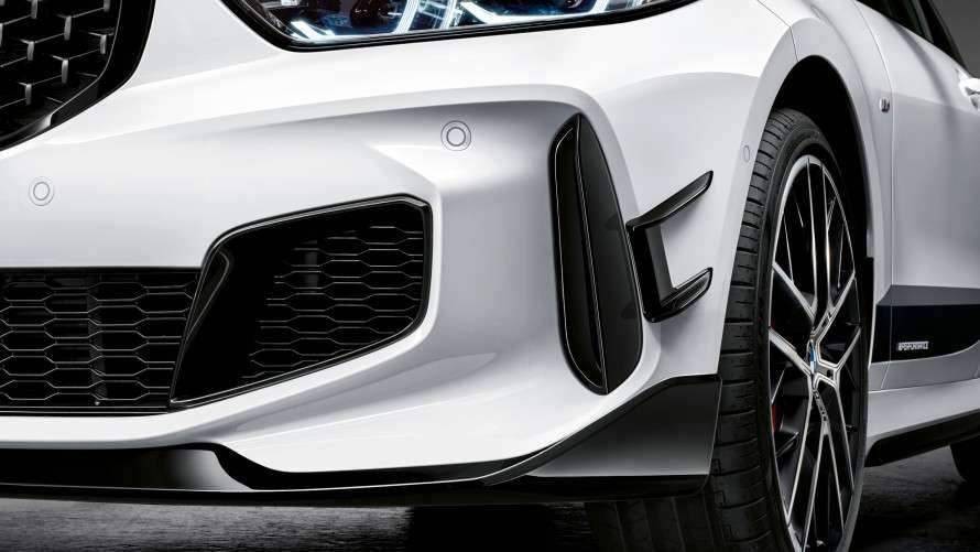 M Performance Gloss Black Front Bumper Inserts for BMW 1 Series & M135i (2019-2024, F40) - Image 2