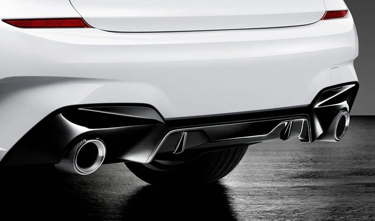 M Performance Gloss Black Rear Diffuser for BMW 3 Series (2018+, G20 G21) - Image 2