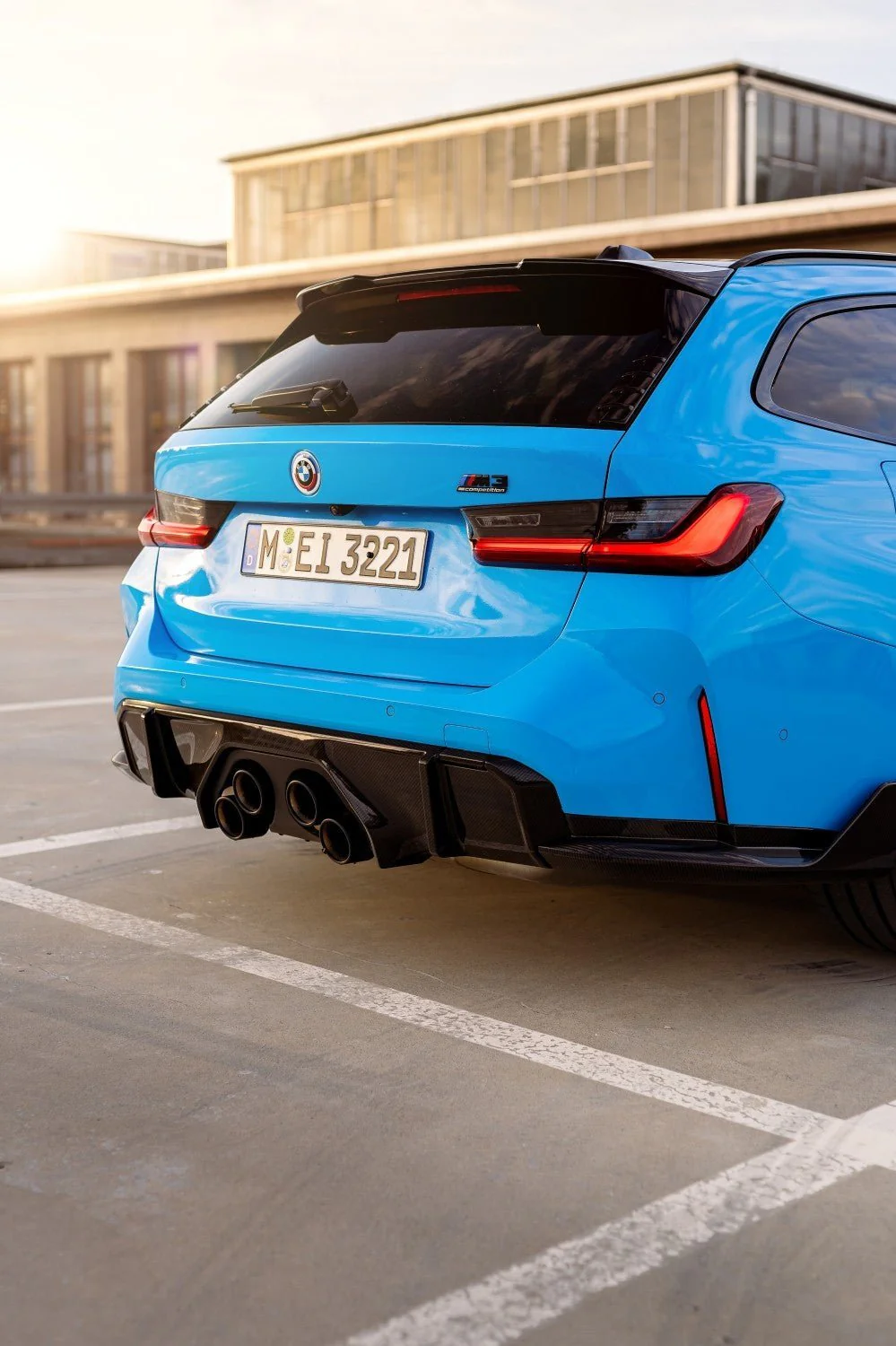 M Performance Gloss Black Rear Spoiler for BMW M3 Touring & 3 Series Touring (2018+, G21 G81) - Image 5