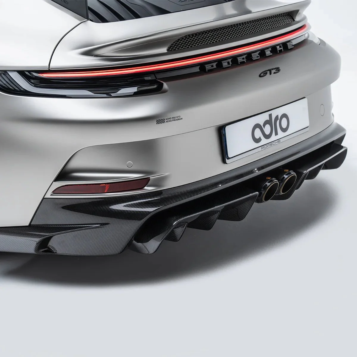 Porsche 992.1 GT3 Pre-Preg Carbon Fibre Rear Apron Panel by Adro - Image 6