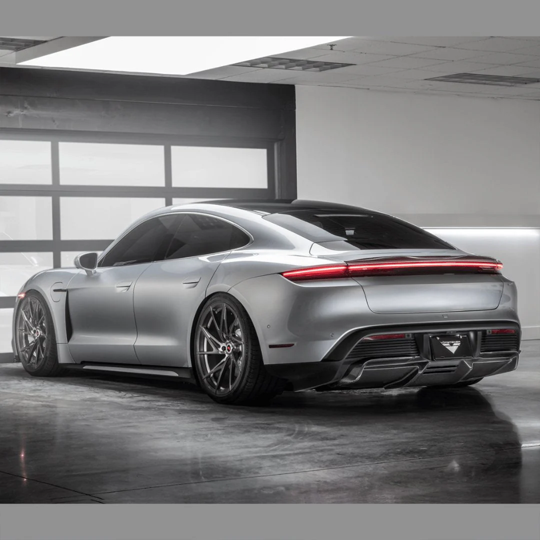 Porsche Taycan Turbo & Turbo S Carbon Fibre Decklid Rear Spoiler by Vorsteiner (2021+) - Image 3