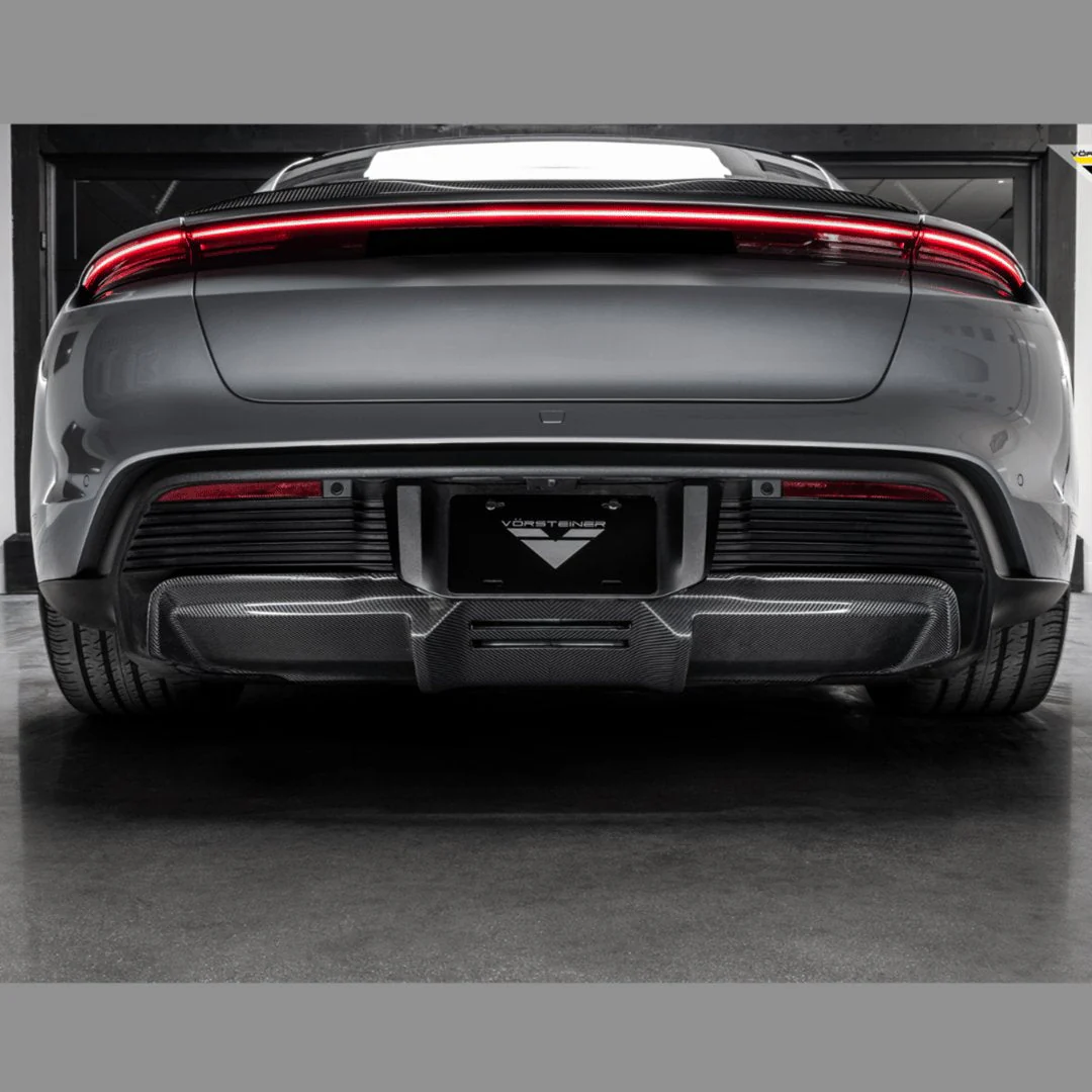 Porsche Taycan Turbo & Turbo S Carbon Fibre Decklid Rear Spoiler by Vorsteiner (2021+) - Image 5