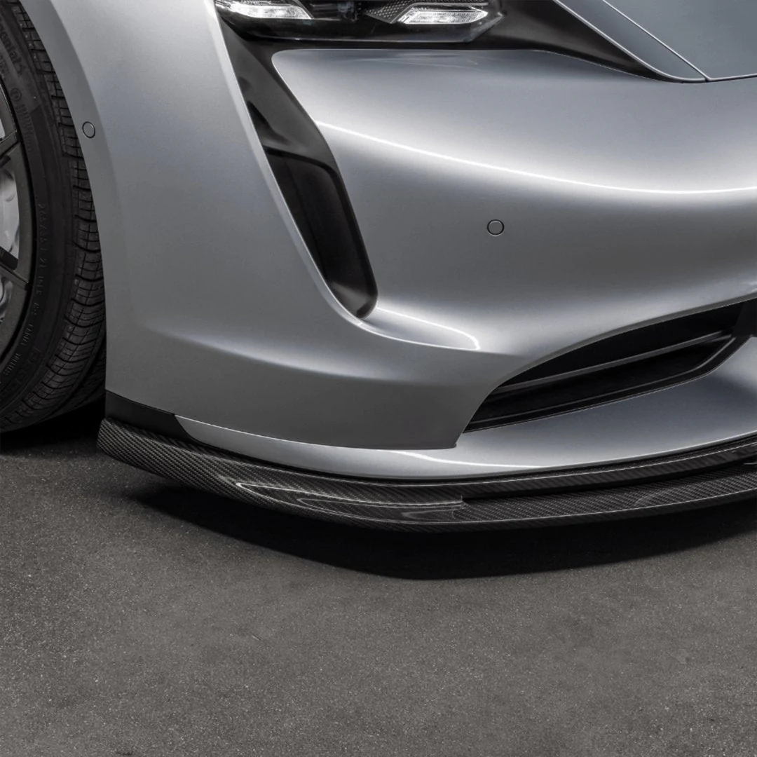 Porsche Taycan Turbo & Turbo S Carbon Fibre Front Splitter by Vorsteiner (2021+) - Image 5
