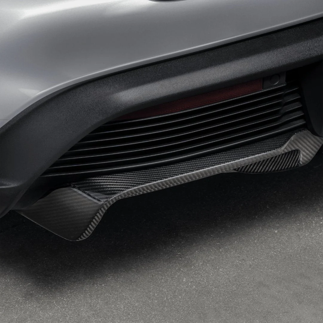 Porsche Taycan Turbo & Turbo S Carbon Fibre Rear Diffuser by Vorsteiner (2021+) - Image 4