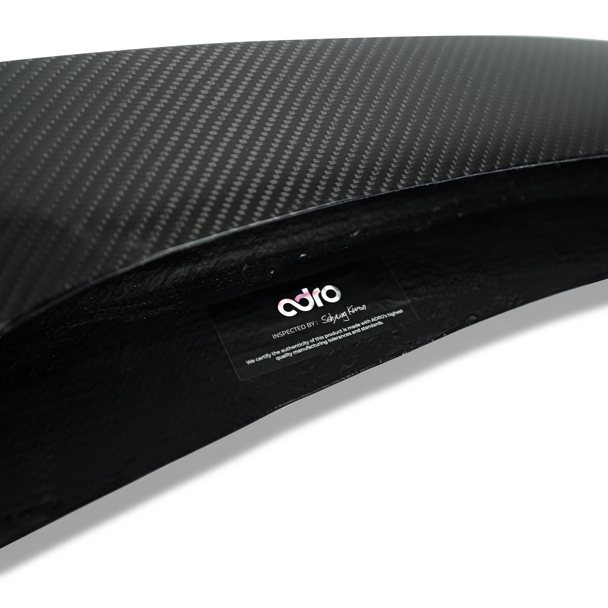Tesla Model 3 Carbon Fibre V2 Front Splitter by Adro (2017+) - Image 11