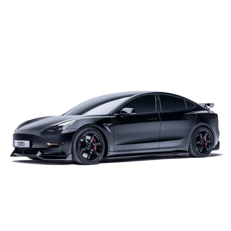 Tesla Model 3 Carbon Fibre V2 Front Splitter by Adro (2017+) - Image 5