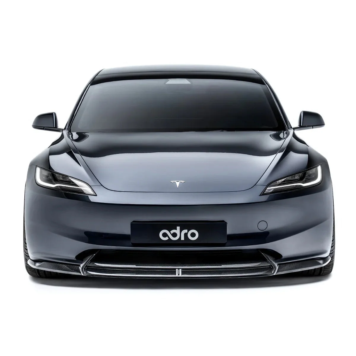 Tesla Model 3 Highland Carbon Fiber Front Lip by Adro - Image 2
