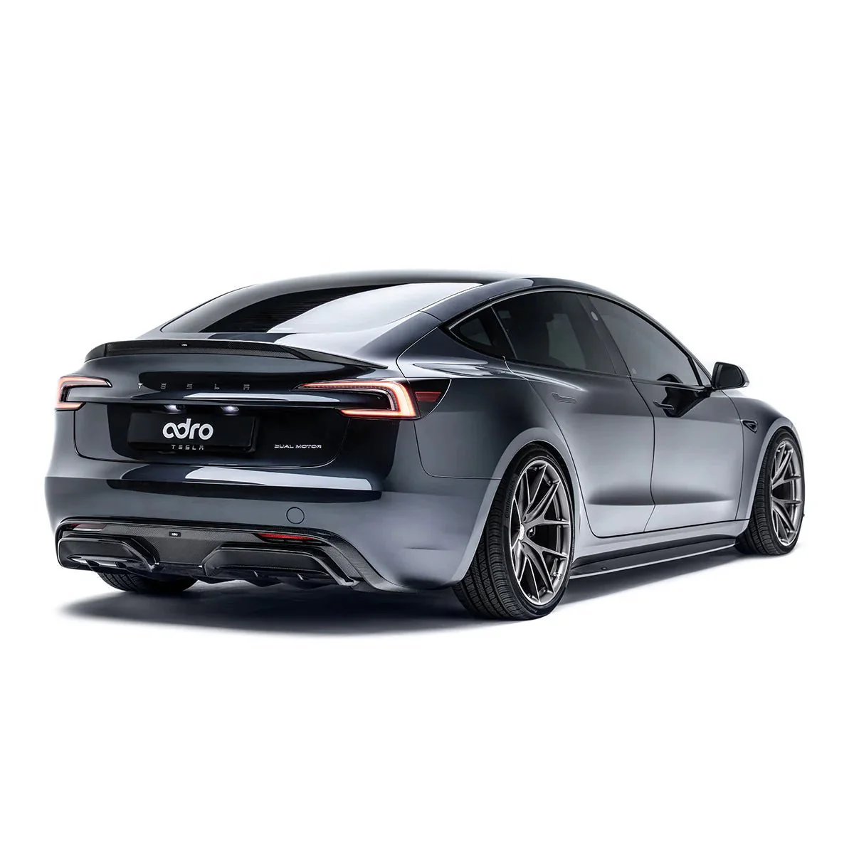 Tesla Model 3 Highland Carbon Fiber Side Skirt by Adro - Image 4